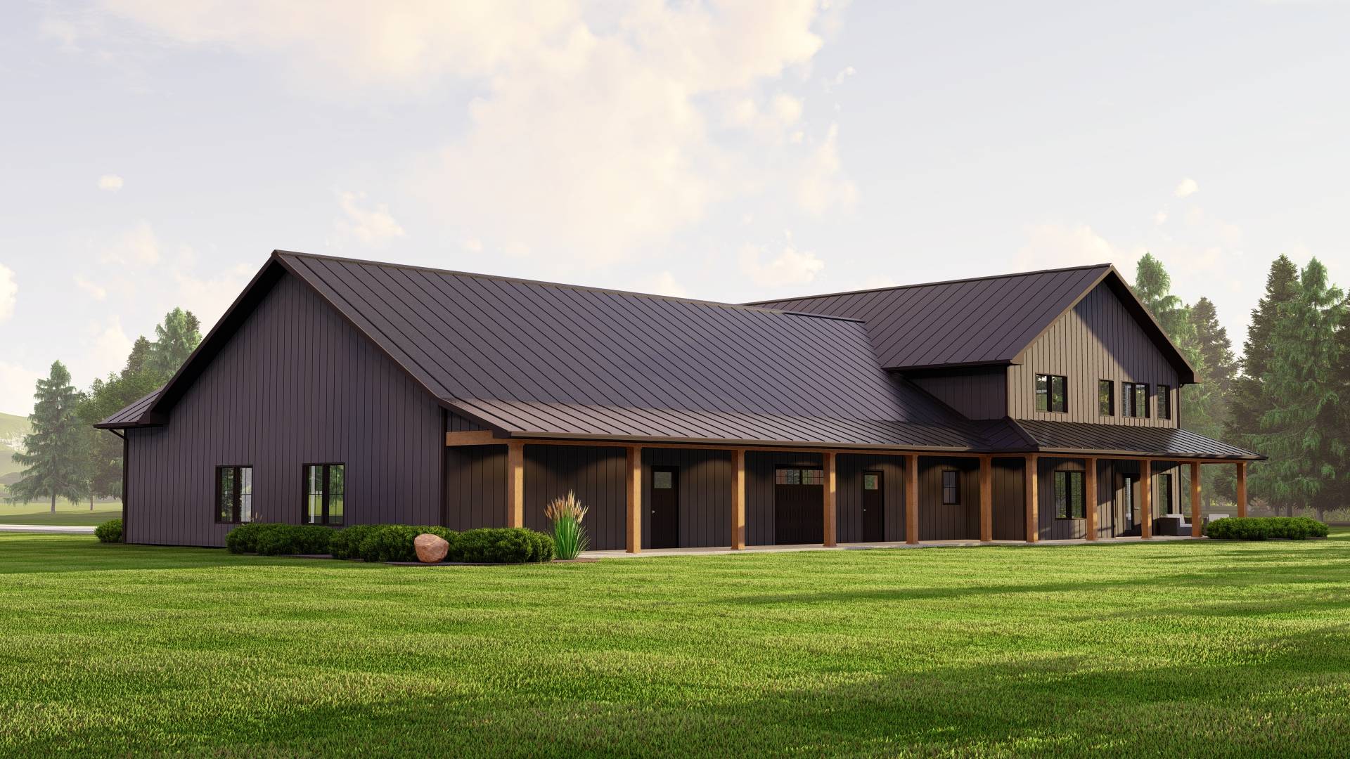 BG-20004 Nobleman Barndominium House Plan - Image 8
