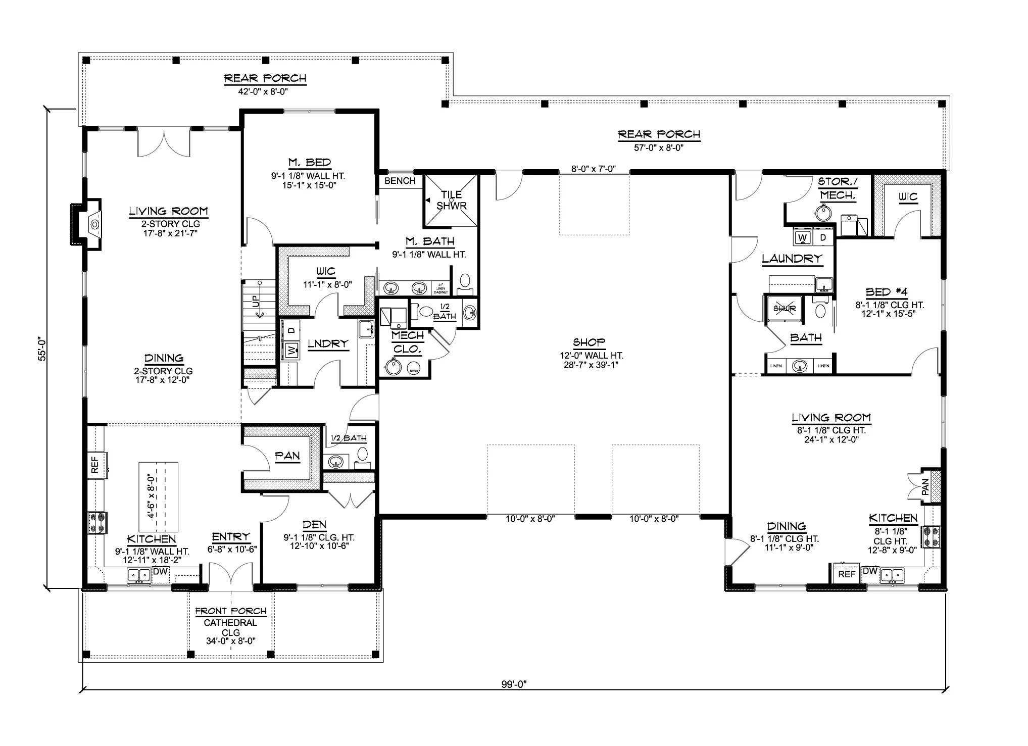 BG-20004 Nobleman Barndominium House Plan - Image 9