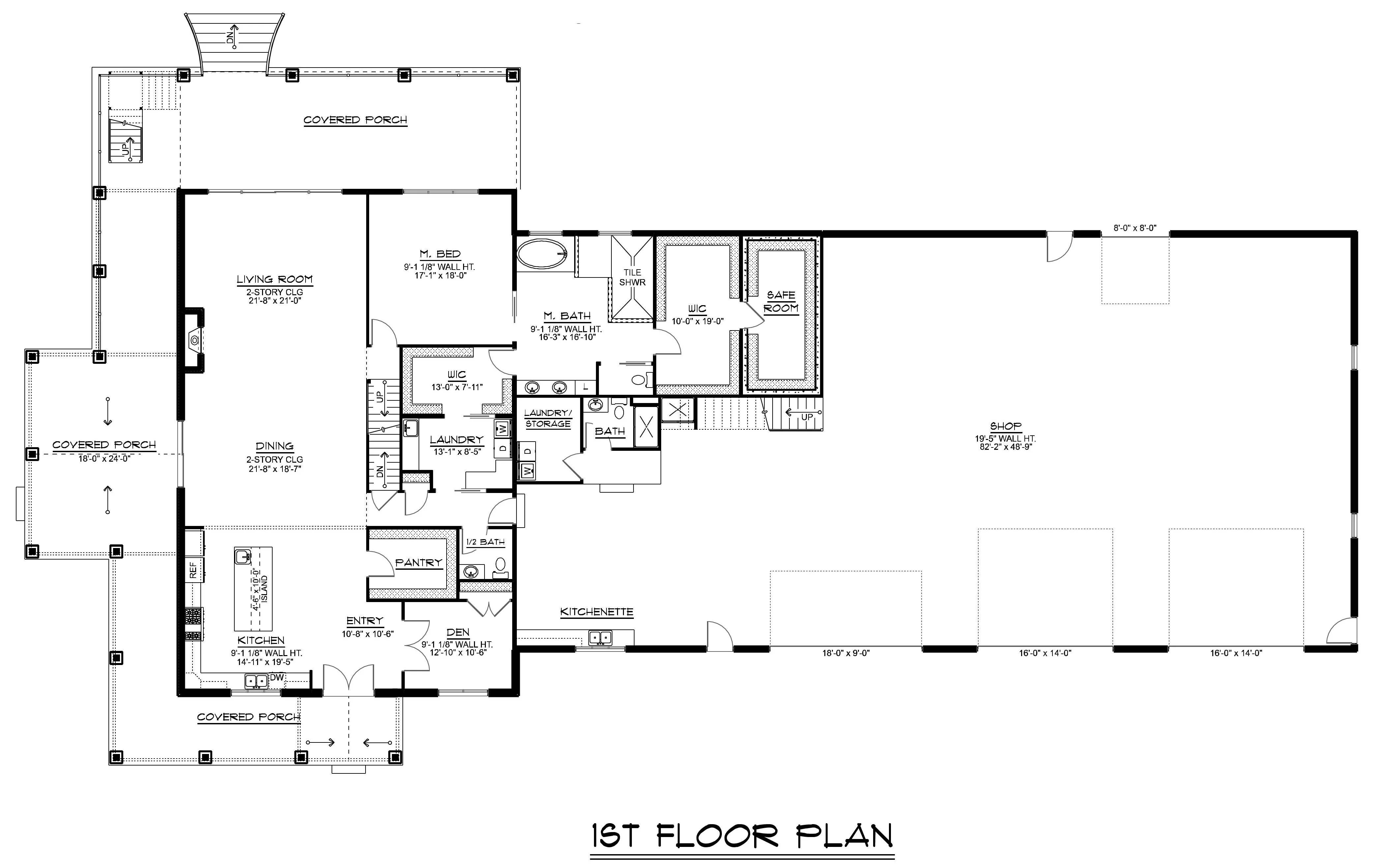 BG-20005 Copper Barndominium House Plan - Image 11