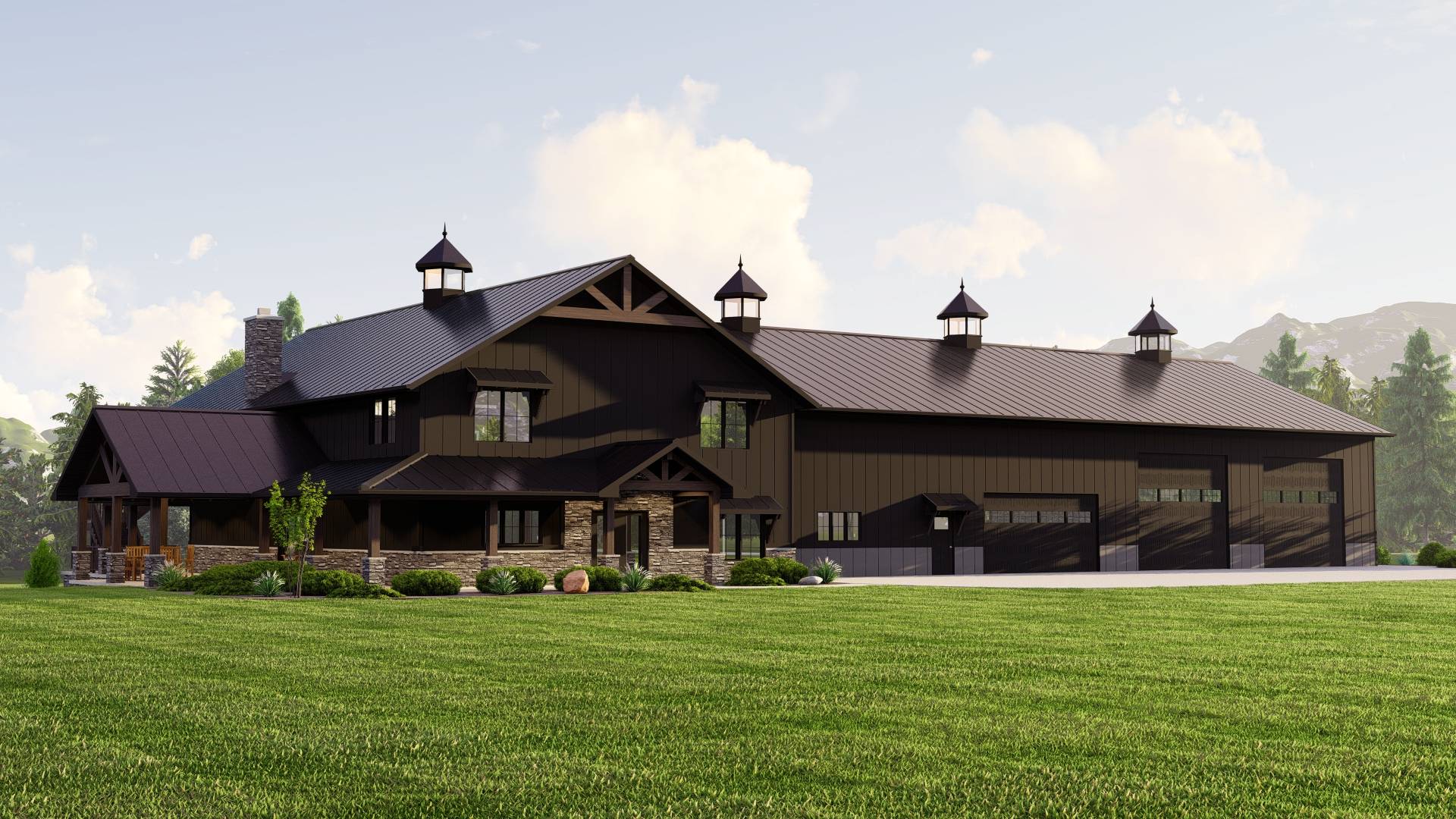 BG-20005 Copper Barndominium House Plan - Image 6