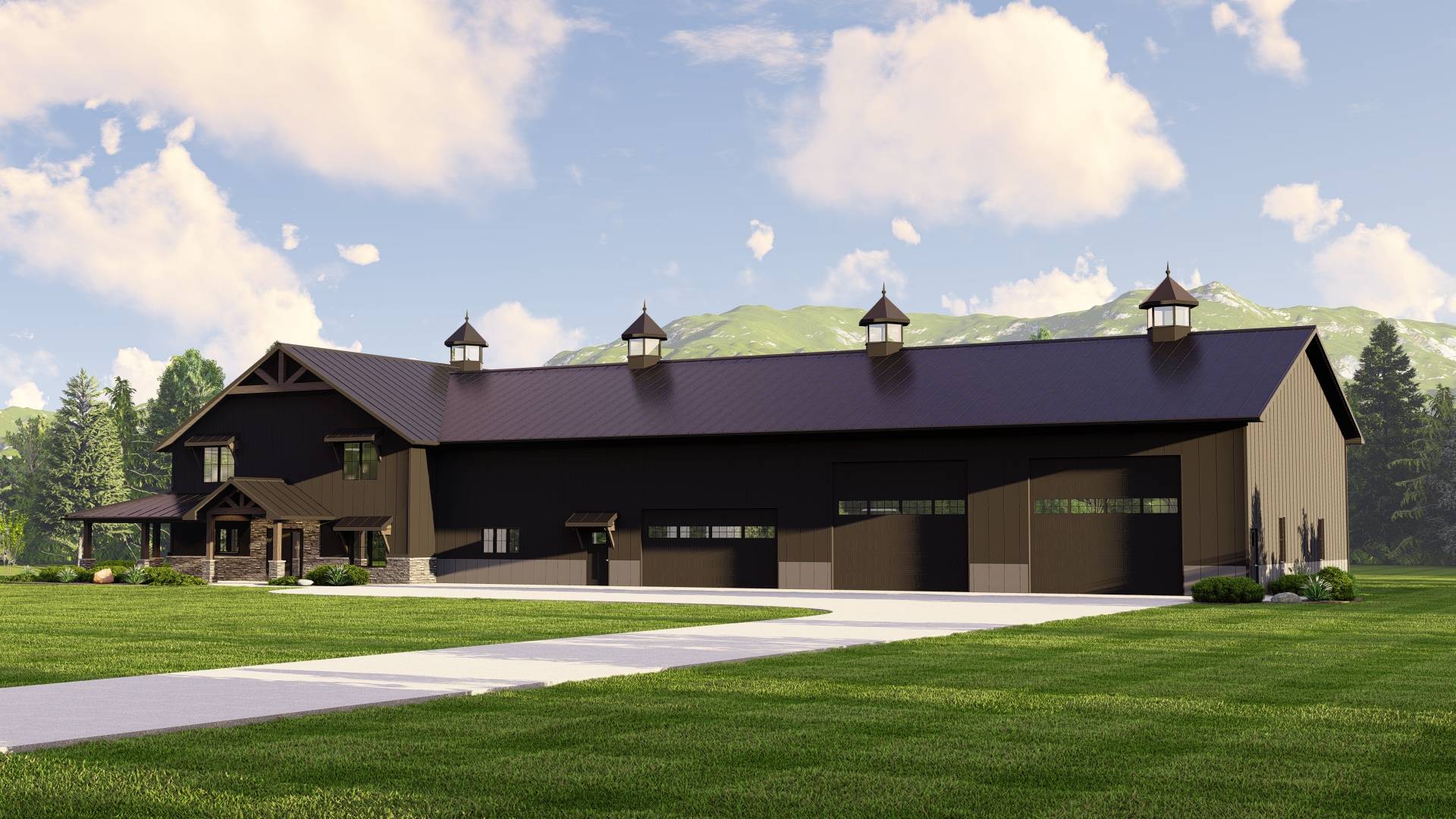 BG-20005 Copper Barndominium House Plan - Image 7