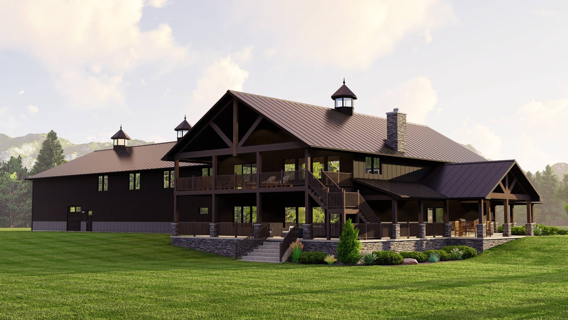 BG-20005 Copper Barndominium House Plan - Image 9