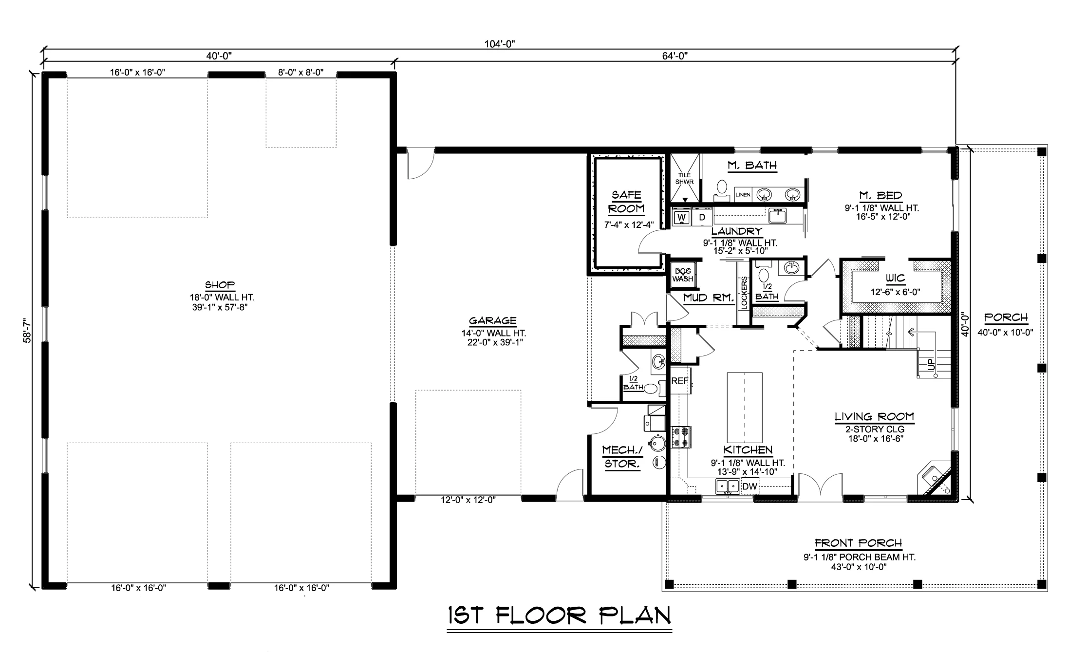 BG-20006 Crestwood Barndominium House Plan - Image 9