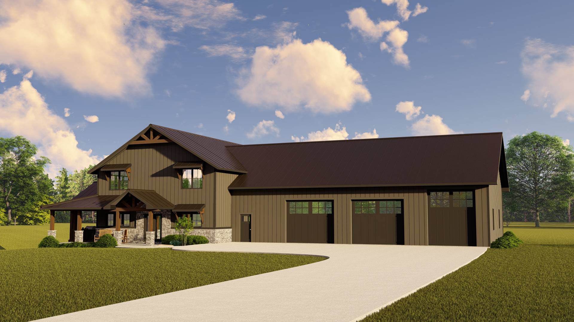 BG-20008 Harrison Barndominium House Plan - Image 9