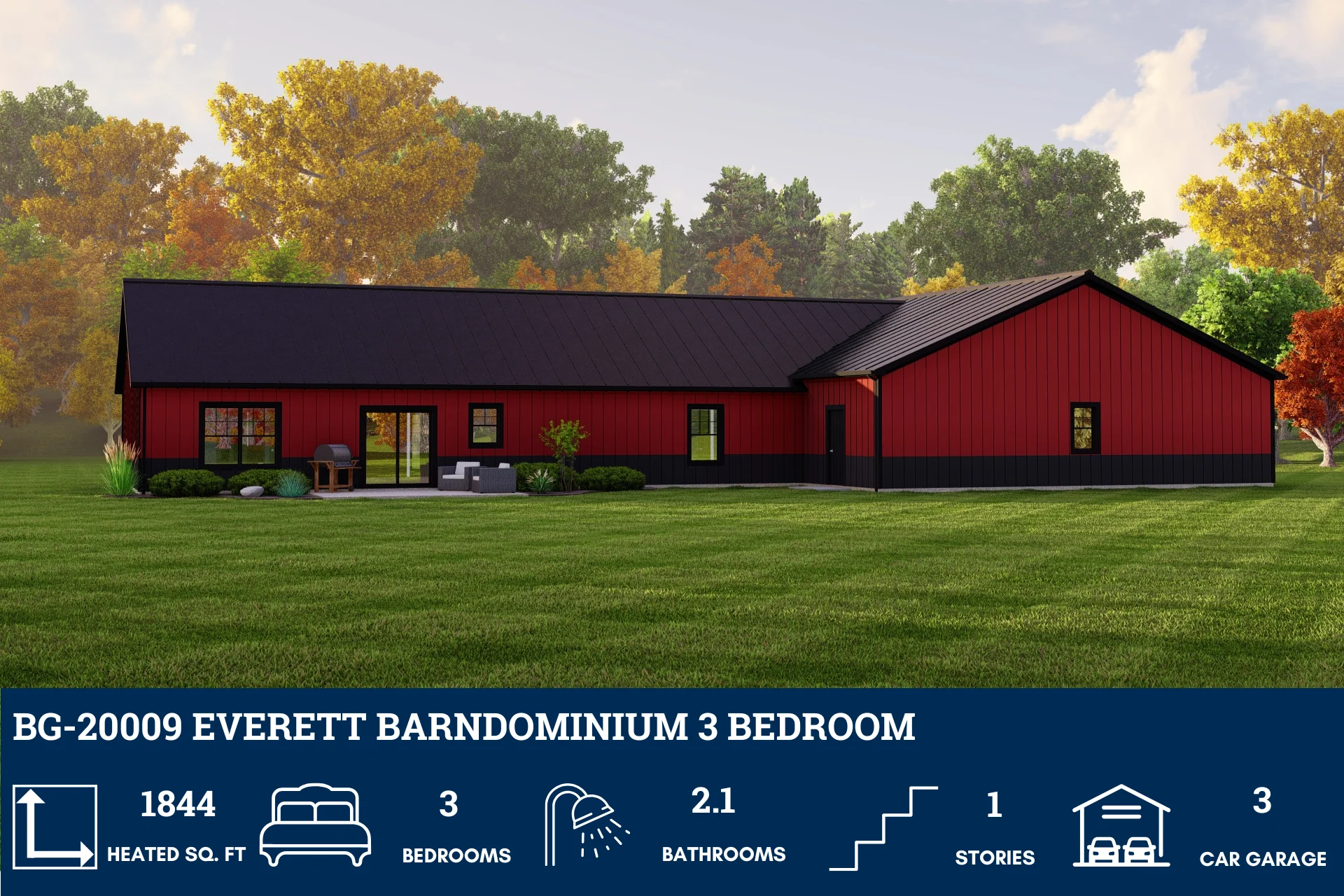 BG-20009 Everett Barndominium House Plan - Image 3