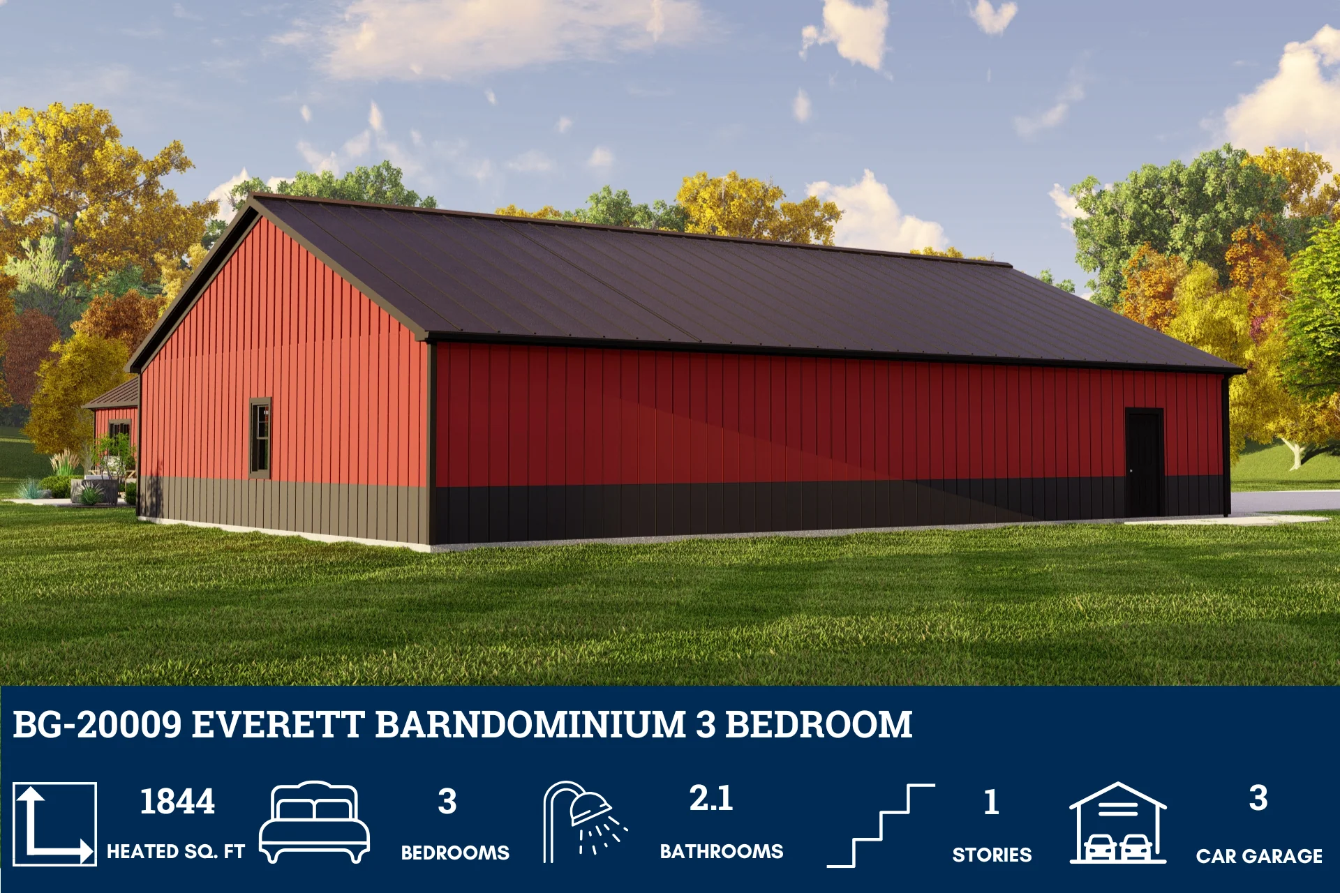 BG-20009 Everett Barndominium House Plan - Image 5