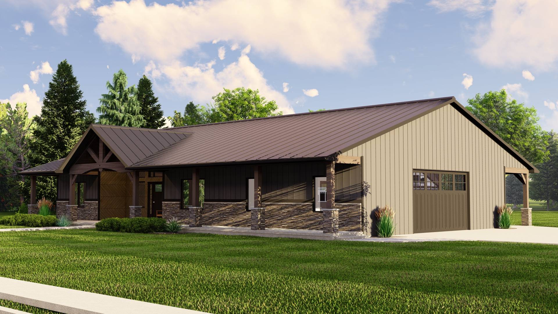 BG-20010 Monroe Barndominium House Plan - Image 6