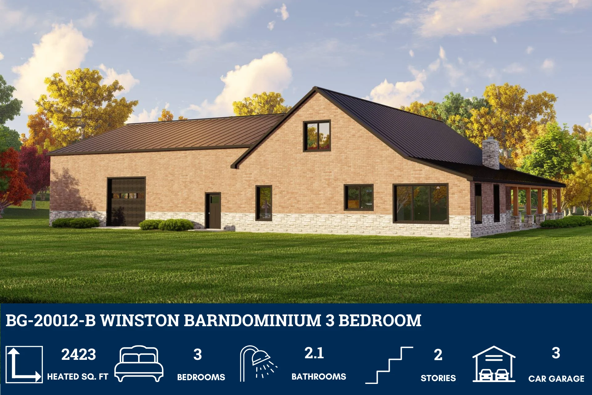BG-20012-B Winston Barndominium House Plan - Image 3