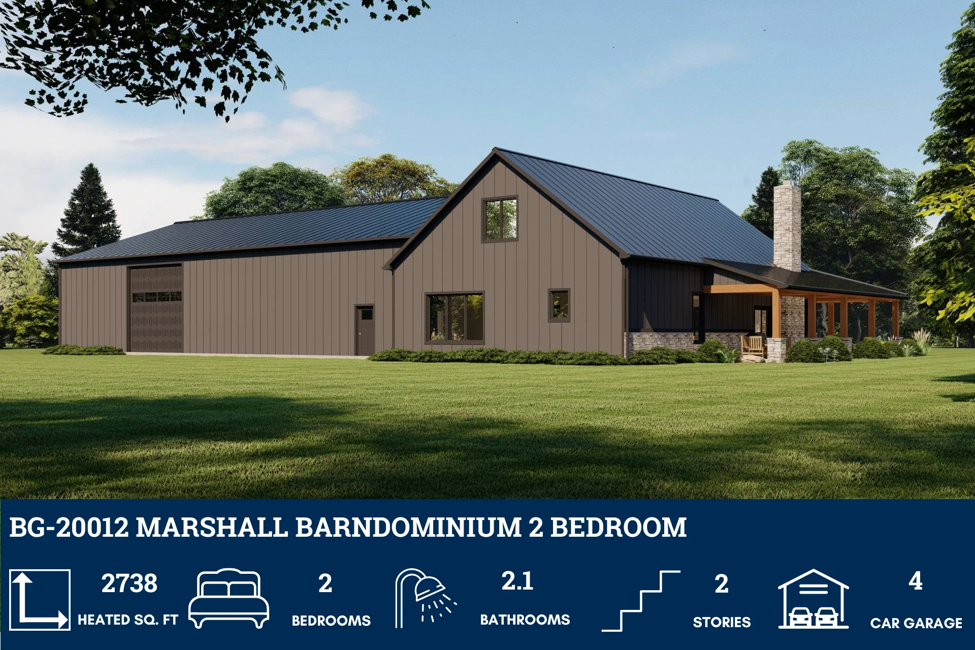 BG-20012 Marshall Barndominium House Plan - Image 3
