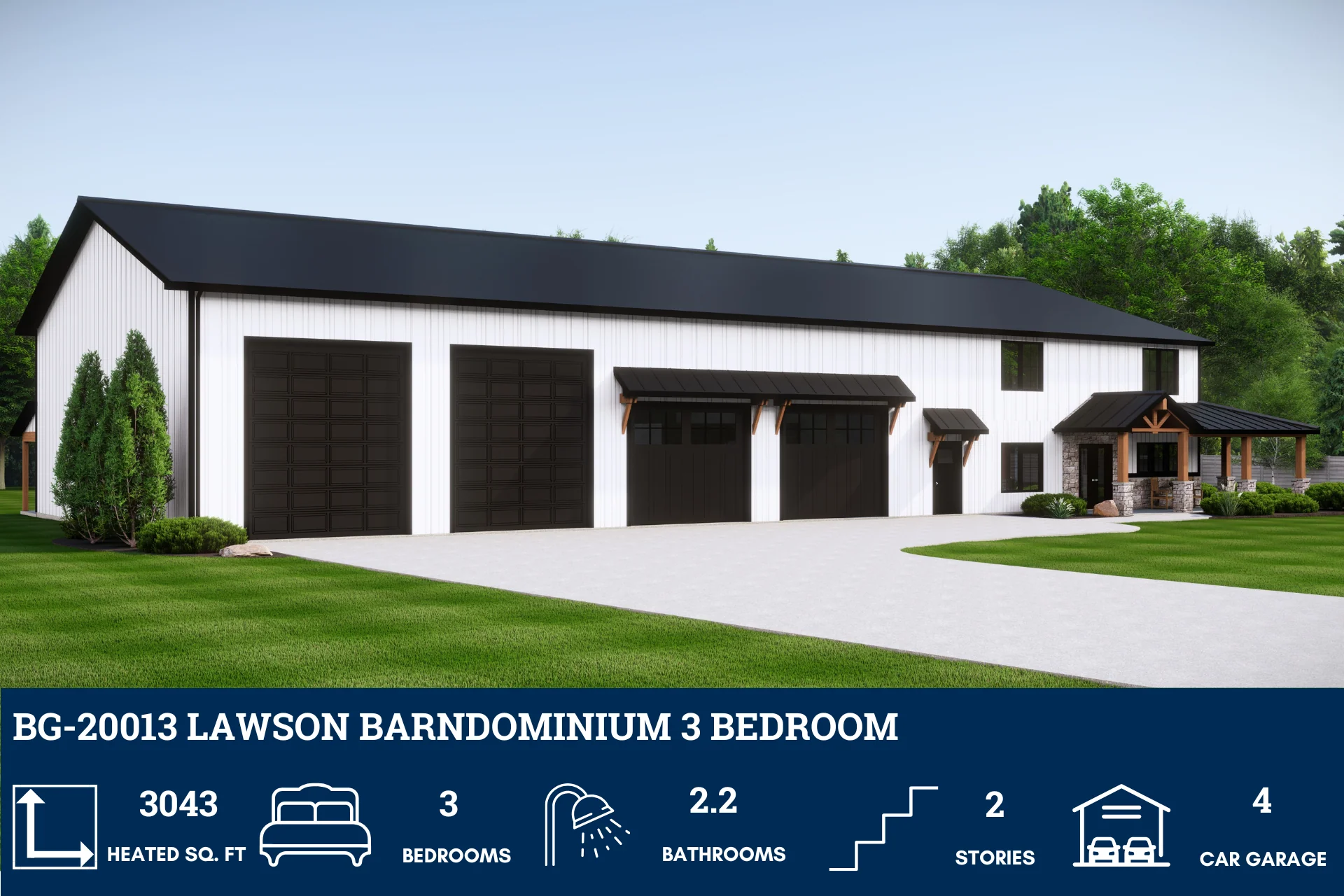 BG-20013 Lawson Barndominium House Plan - Image 2