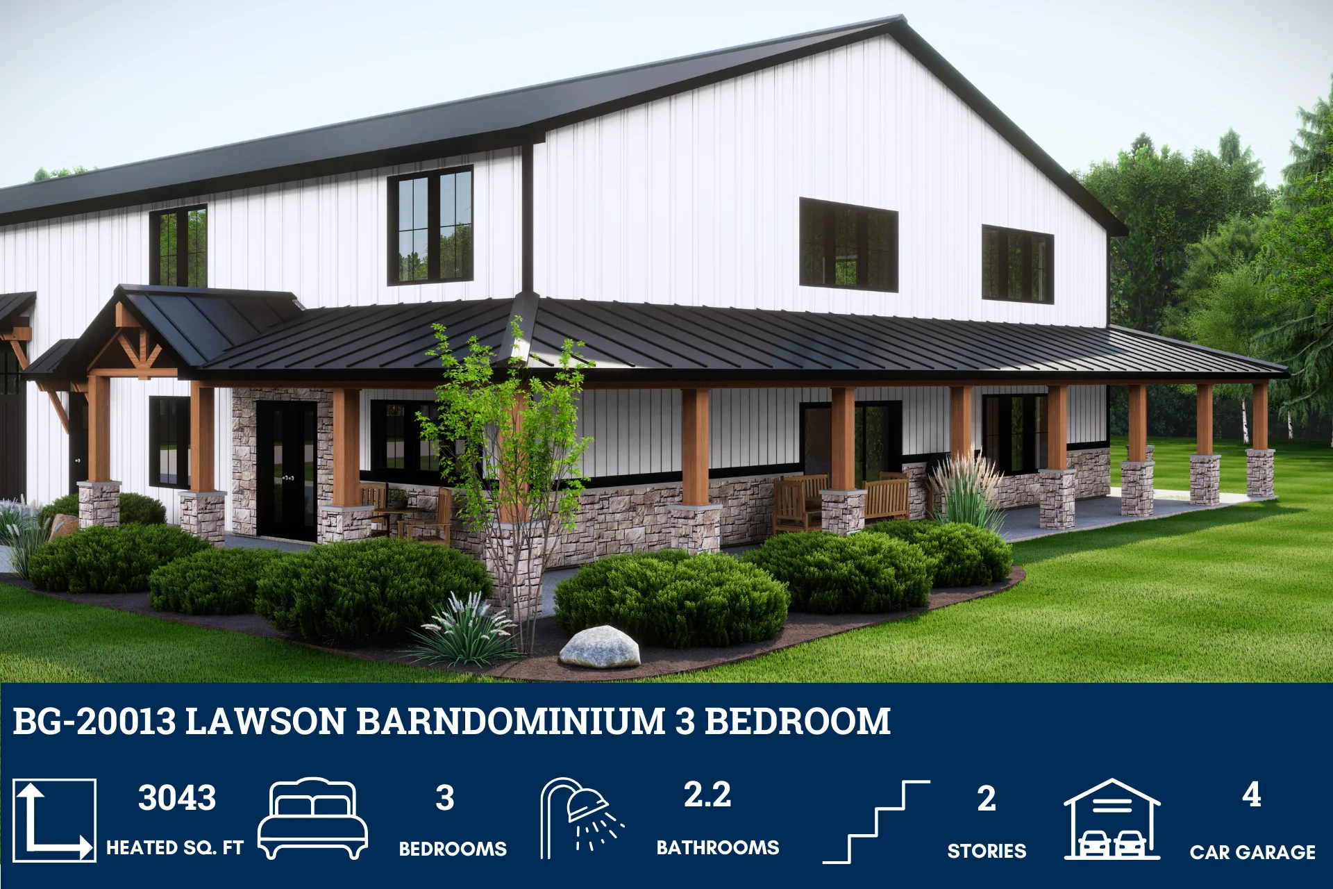 BG-20013 Lawson Barndominium House Plan - Image 3