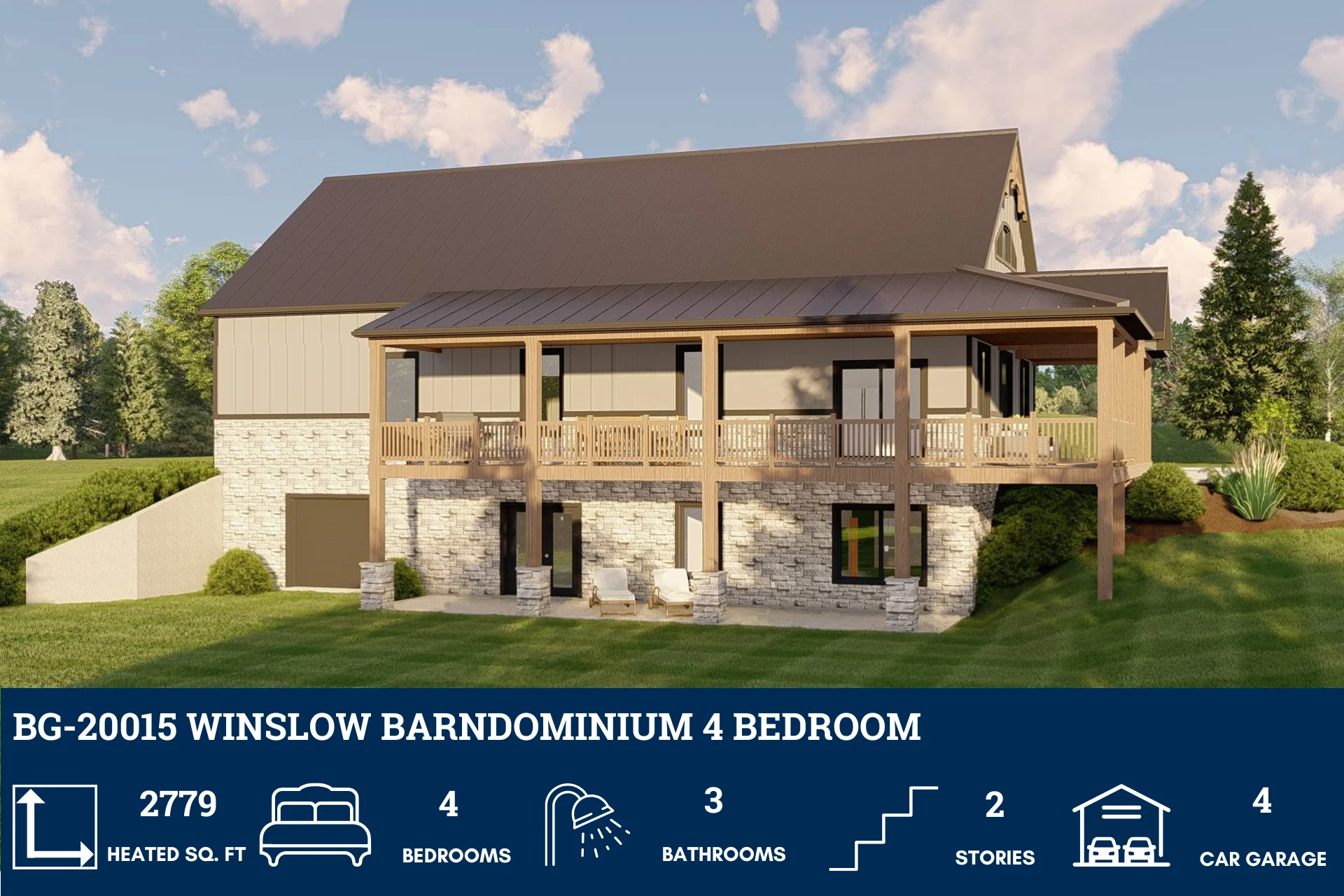 BG-20015 Winslow Barndominium House Plan - Image 3