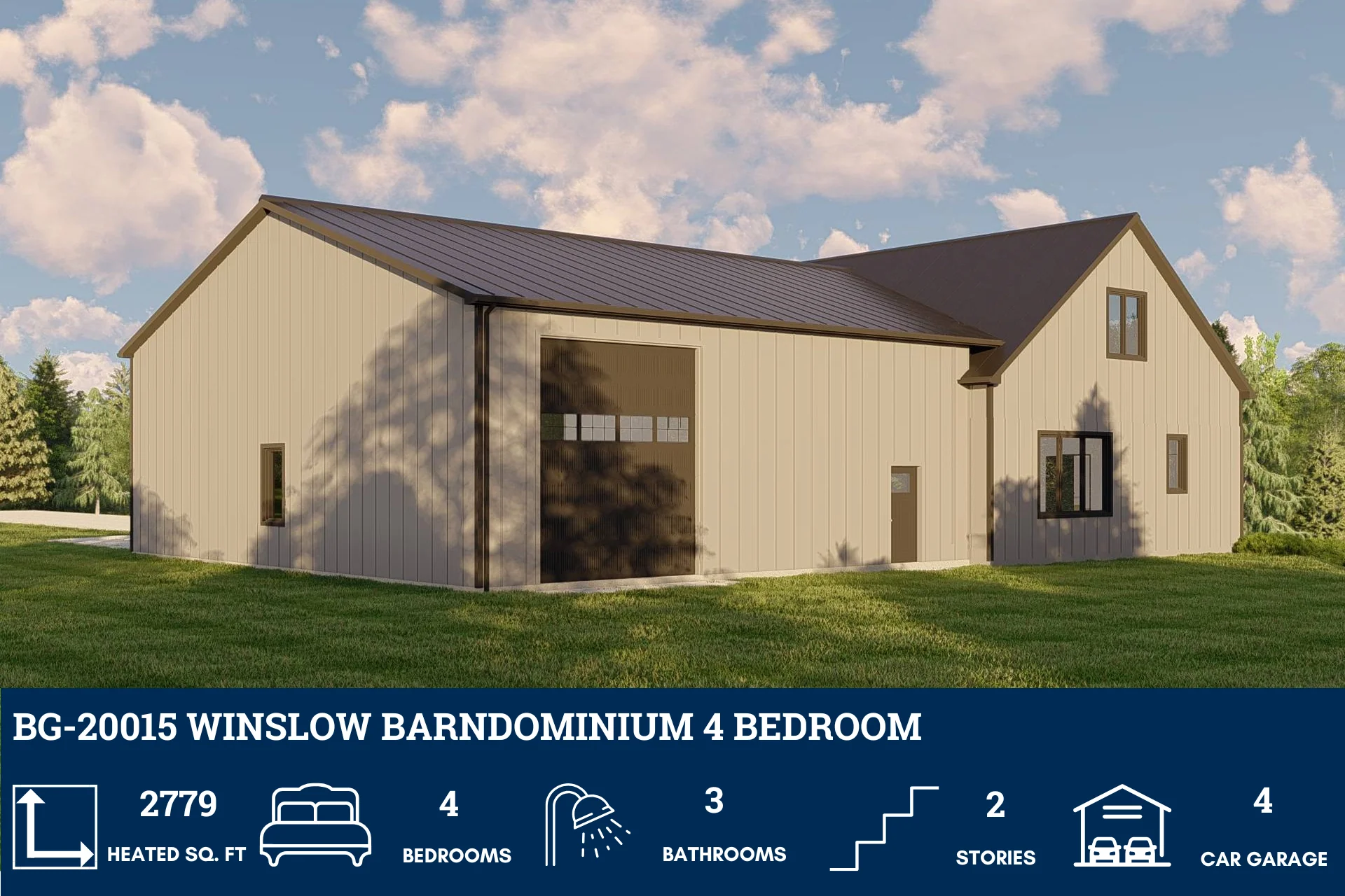 BG-20015 Winslow Barndominium House Plan - Image 5