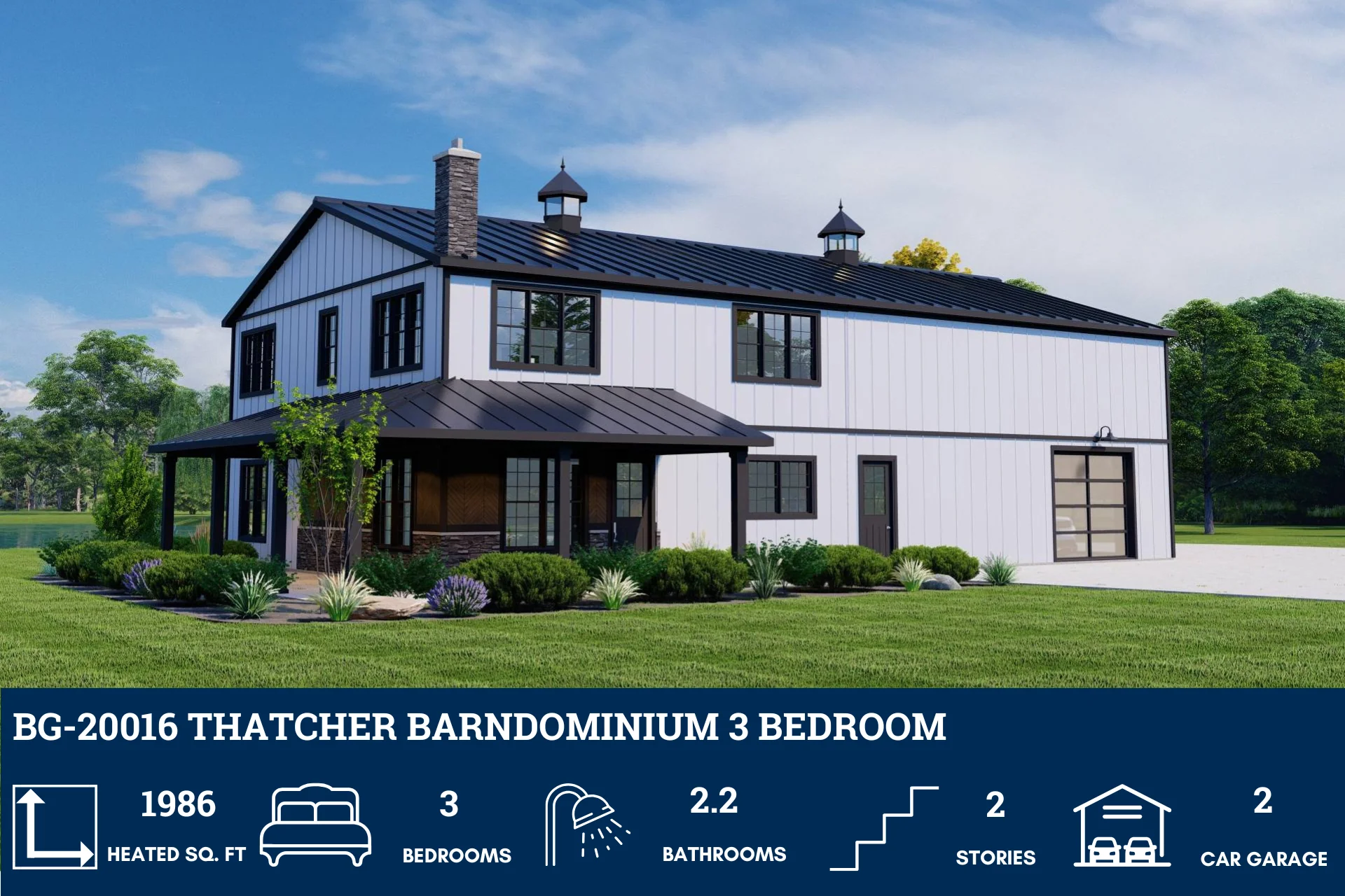 BG-20016 Thatcher Barndominium House Plan - Image 3