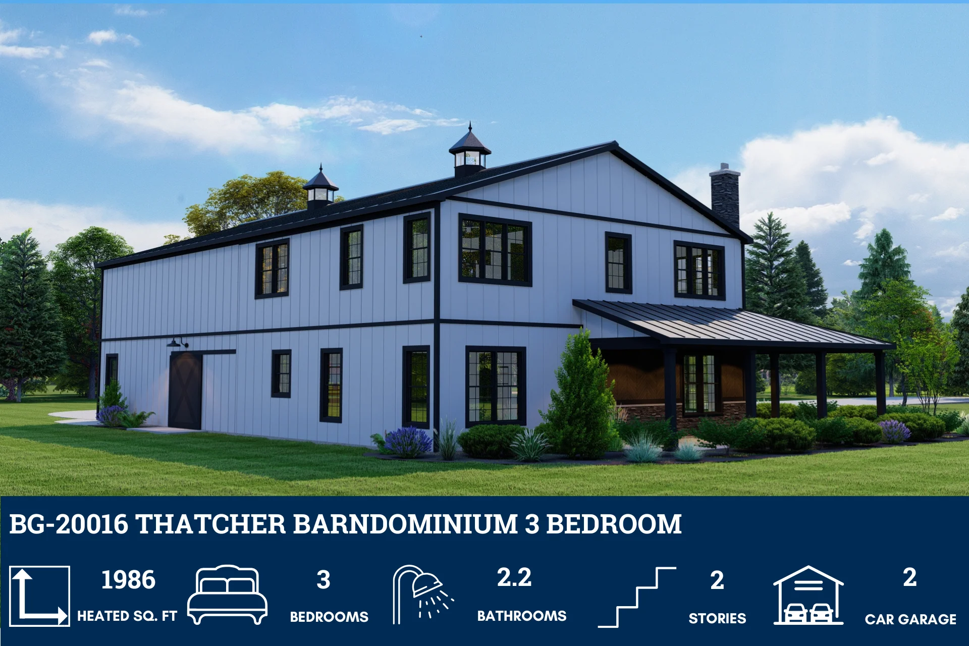 BG-20016 Thatcher Barndominium House Plan - Image 5