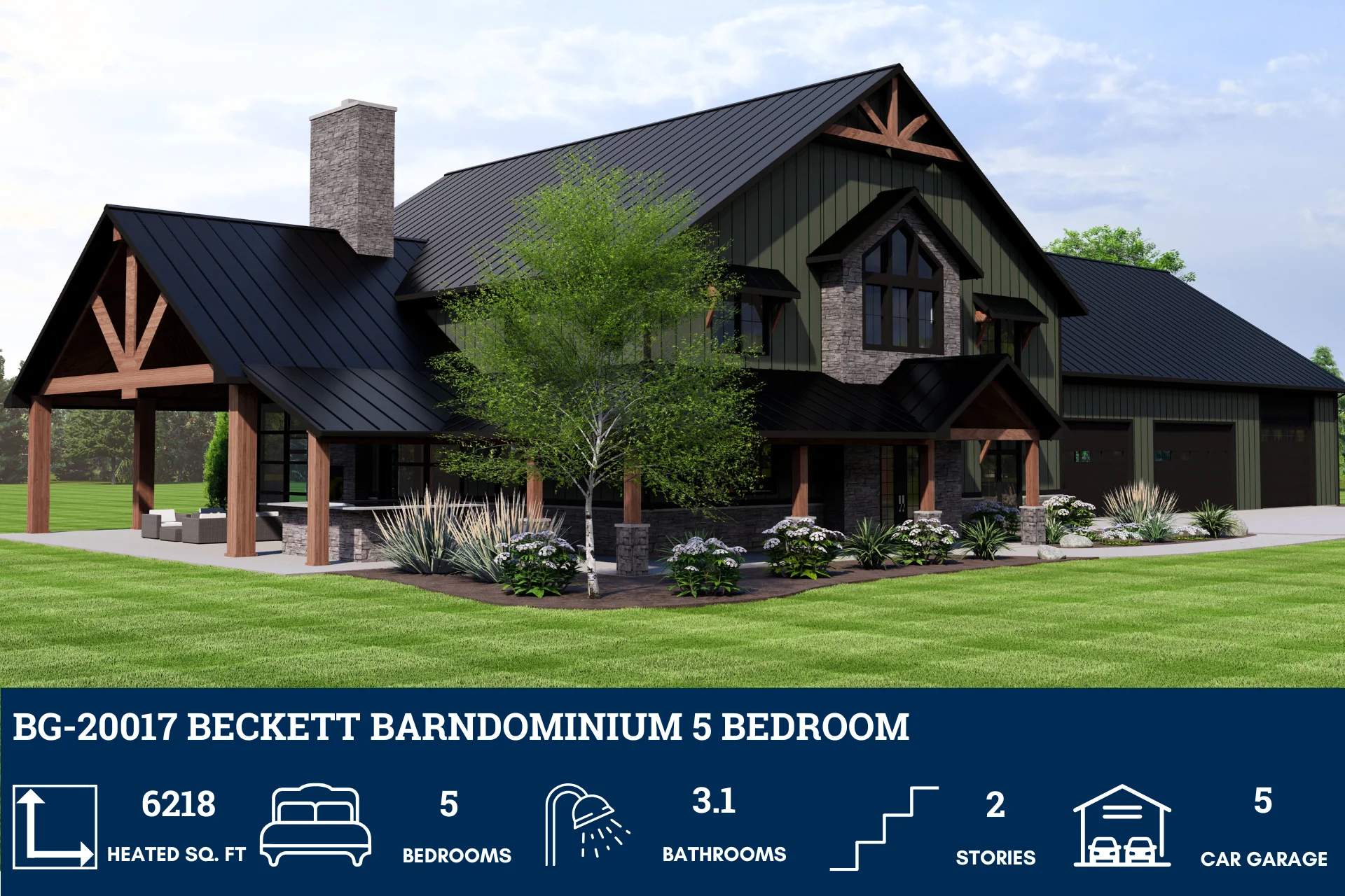 BG-20017 Beckett Barndominium House Plan - Image 3