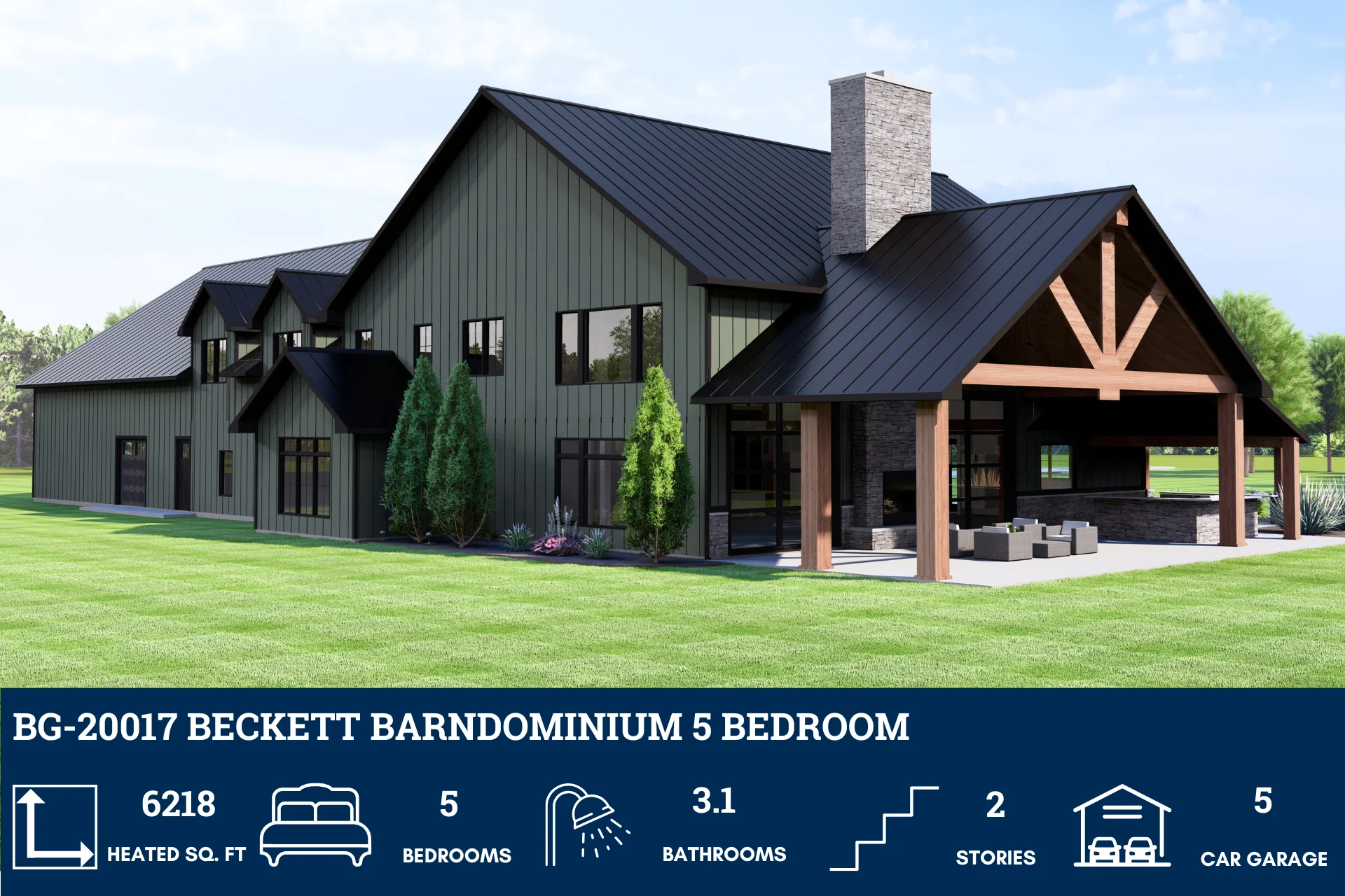 BG-20017 Beckett Barndominium House Plan - Image 4