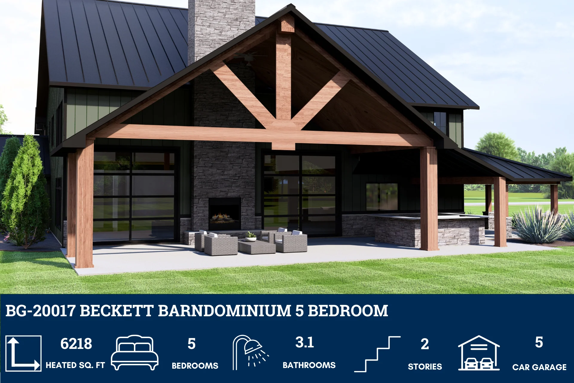 BG-20017 Beckett Barndominium House Plan - Image 5