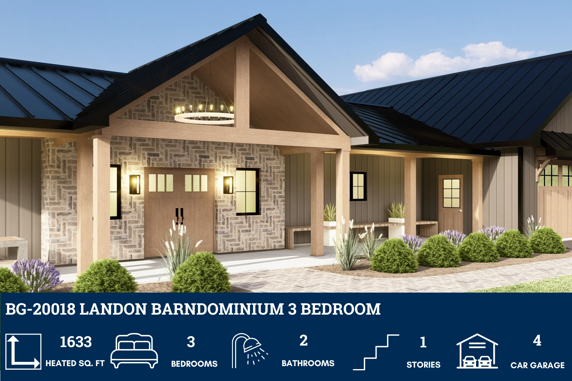 BG-20018 Landon Barndominium House Plan - Image 4