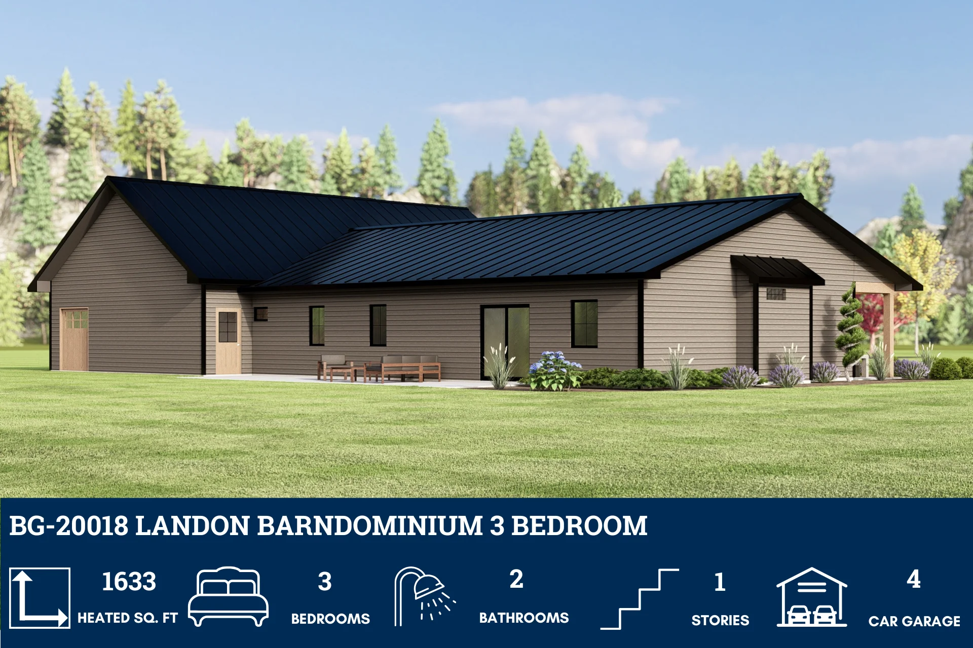 BG-20018 Landon Barndominium House Plan - Image 5
