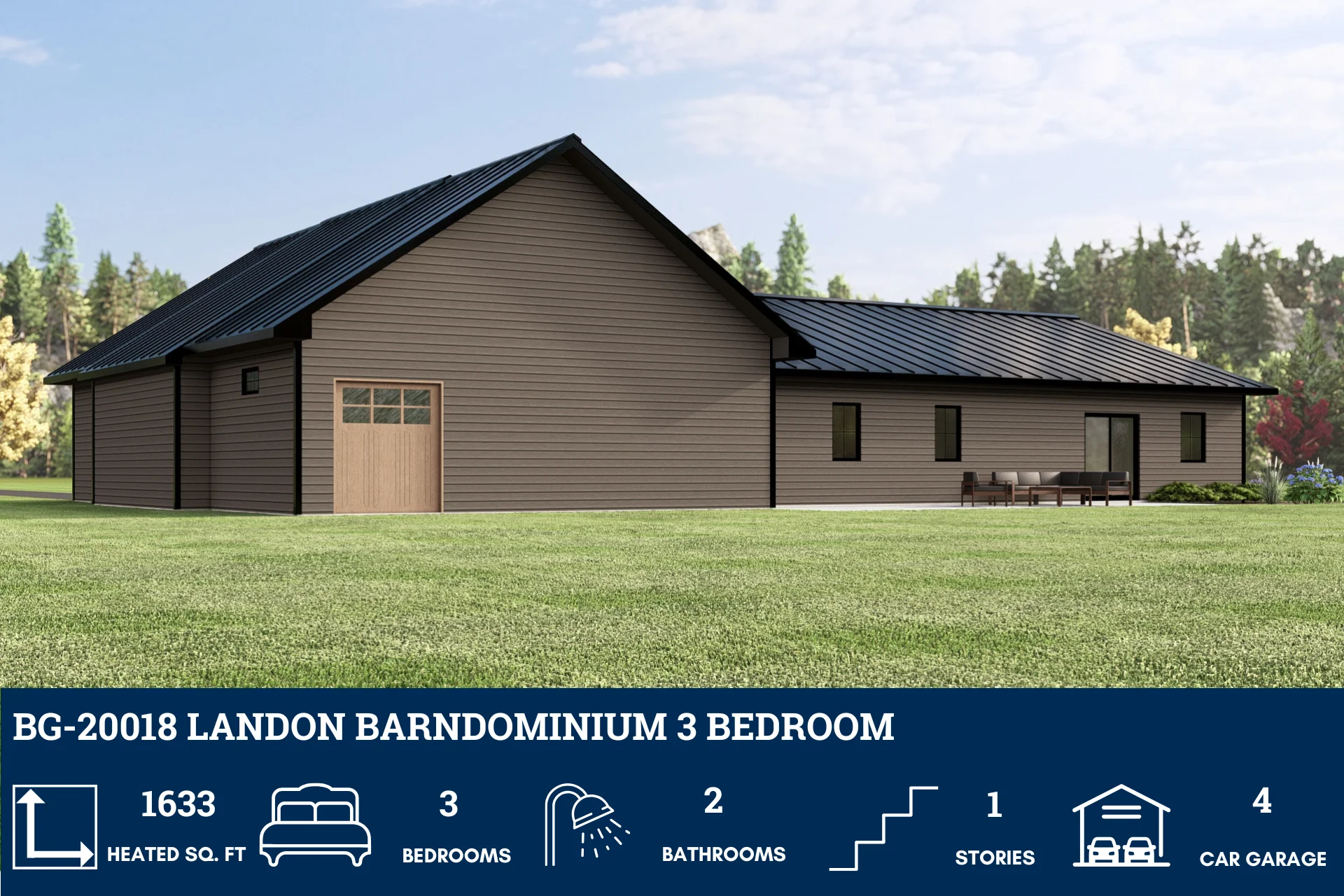 BG-20018 Landon Barndominium House Plan - Image 6