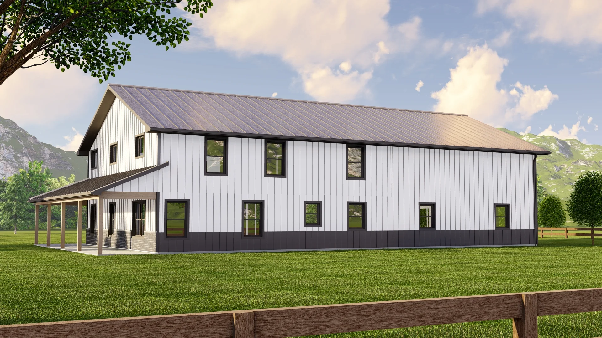 BG-20019 Evergreen Barndominium House Plan - Image 7