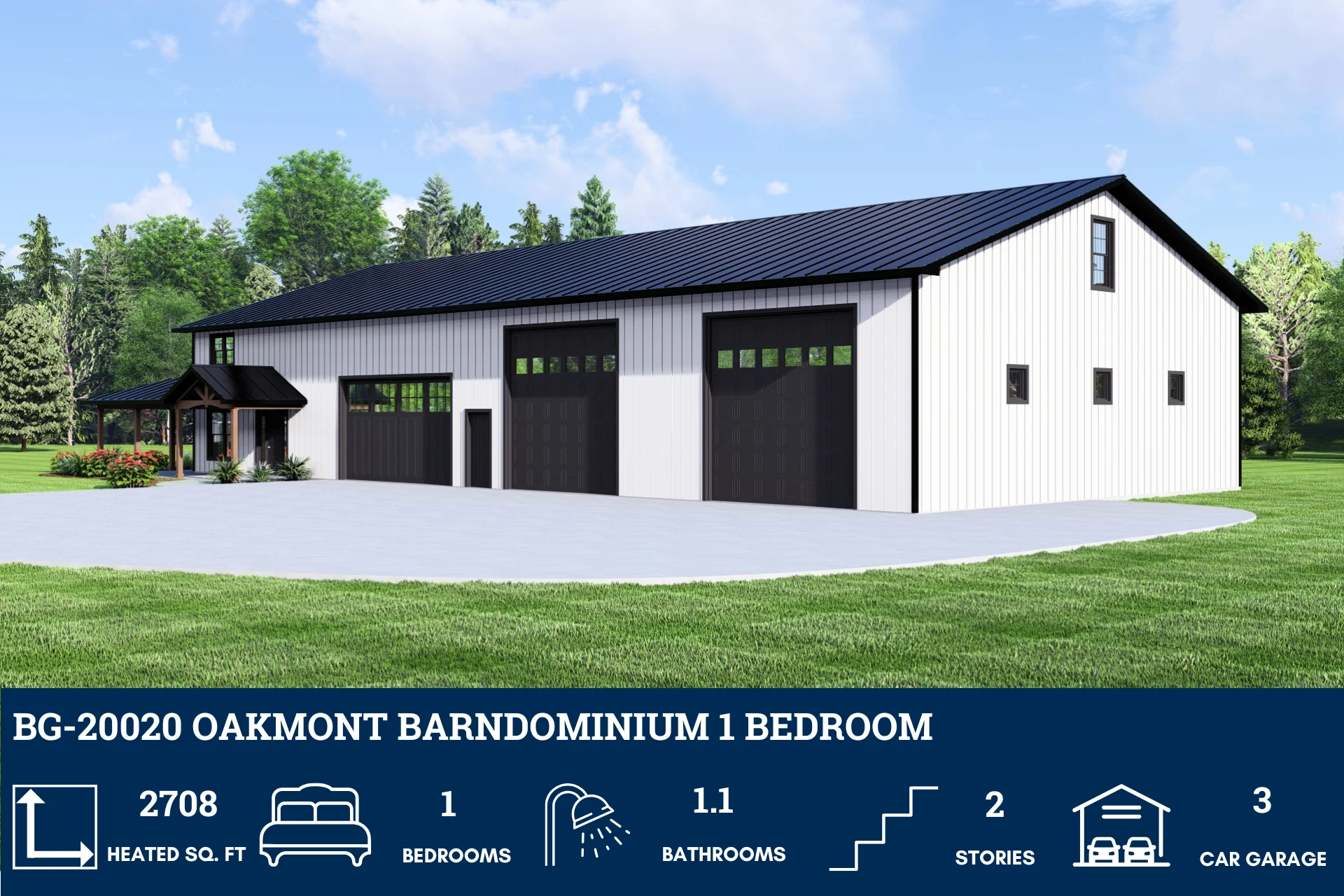 BG-20020 Oakmont Barndominium House Plan - Image 3