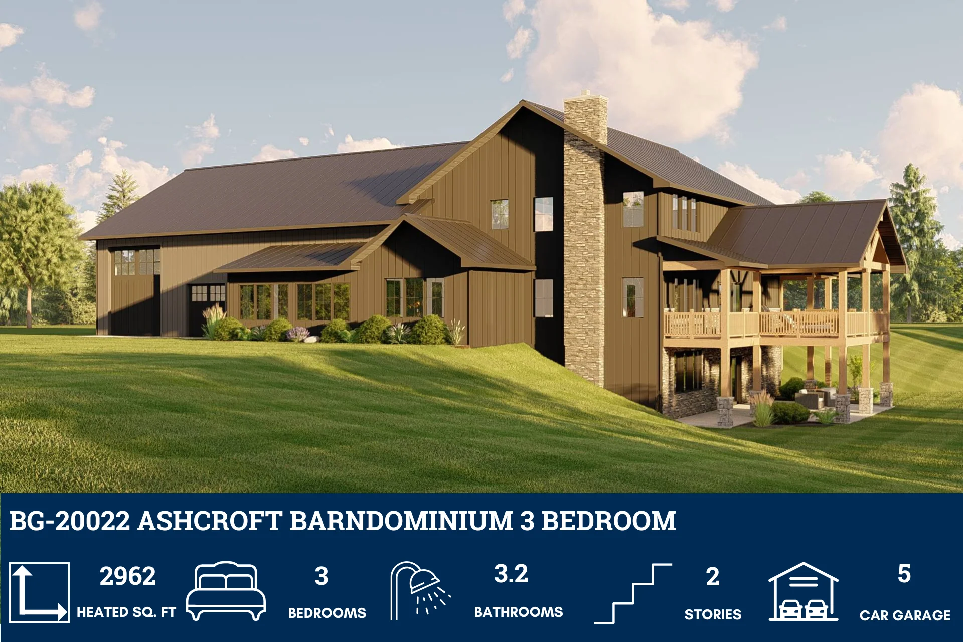 BG-20022 Ashcroft Barndominium House Plan - Image 5