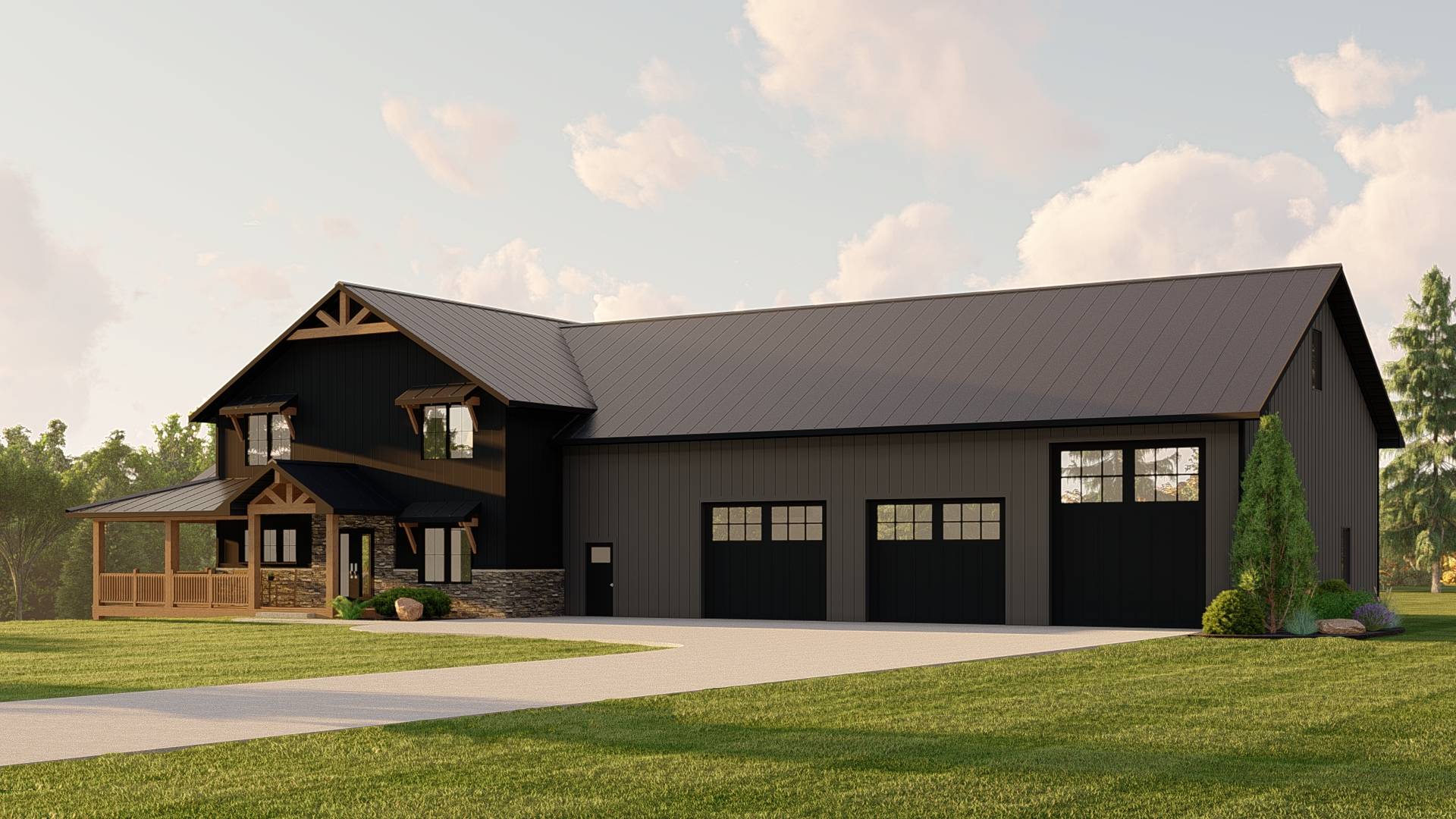 BG-20022 Ashcroft Barndominium House Plan - Image 7