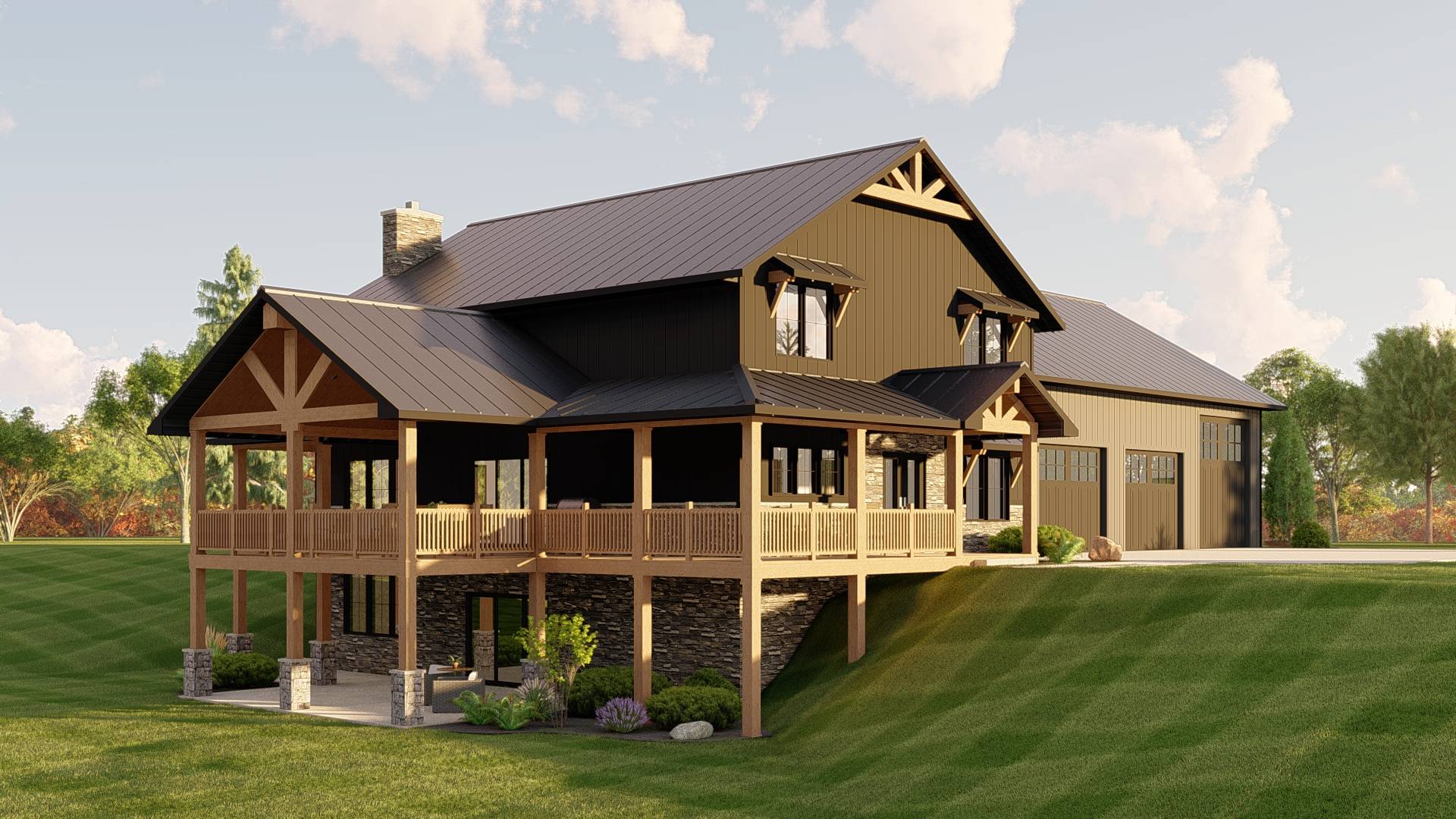 BG-20022 Ashcroft Barndominium House Plan - Image 9