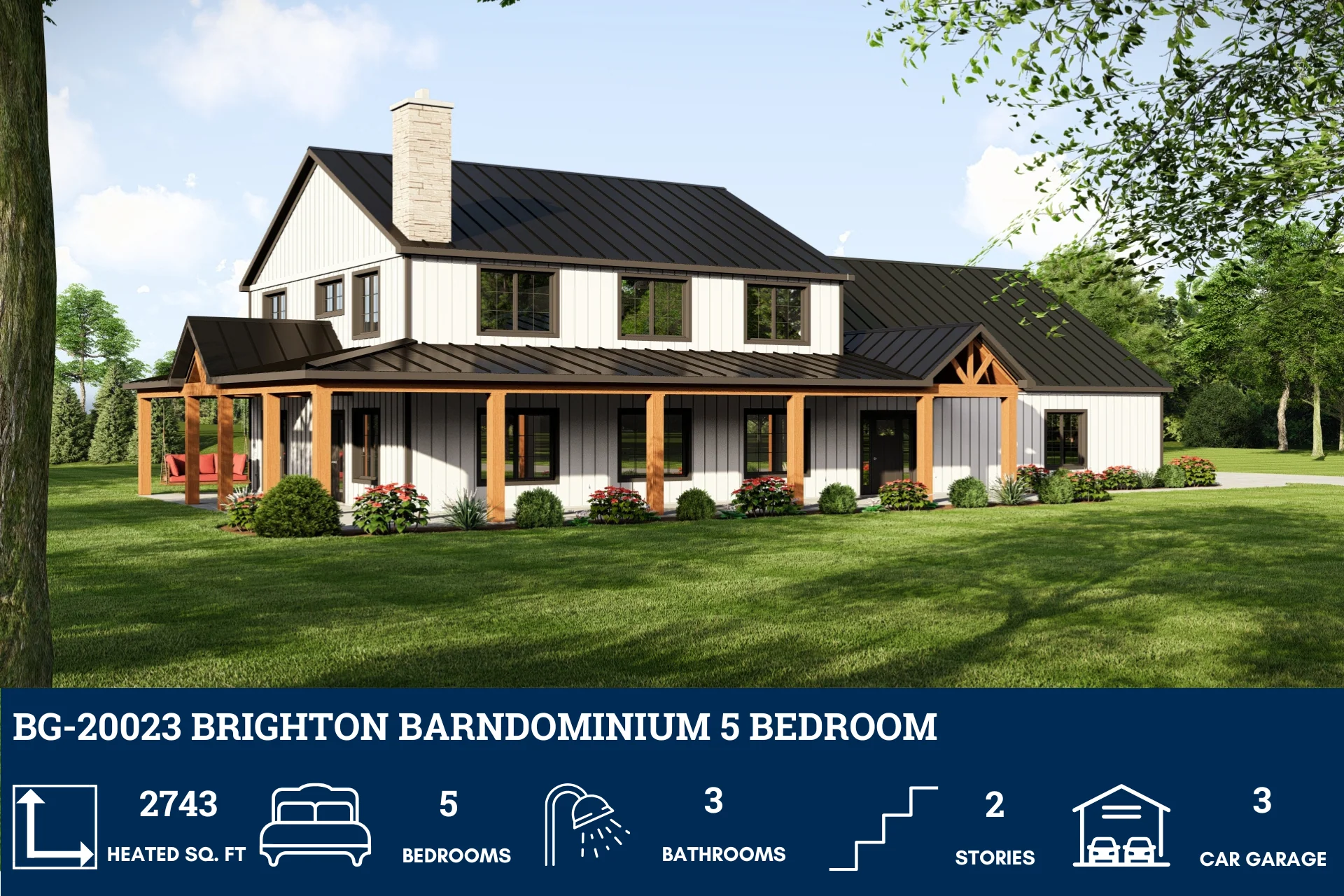 BG-20023 Brighton Barndominium House Plan - Image 2