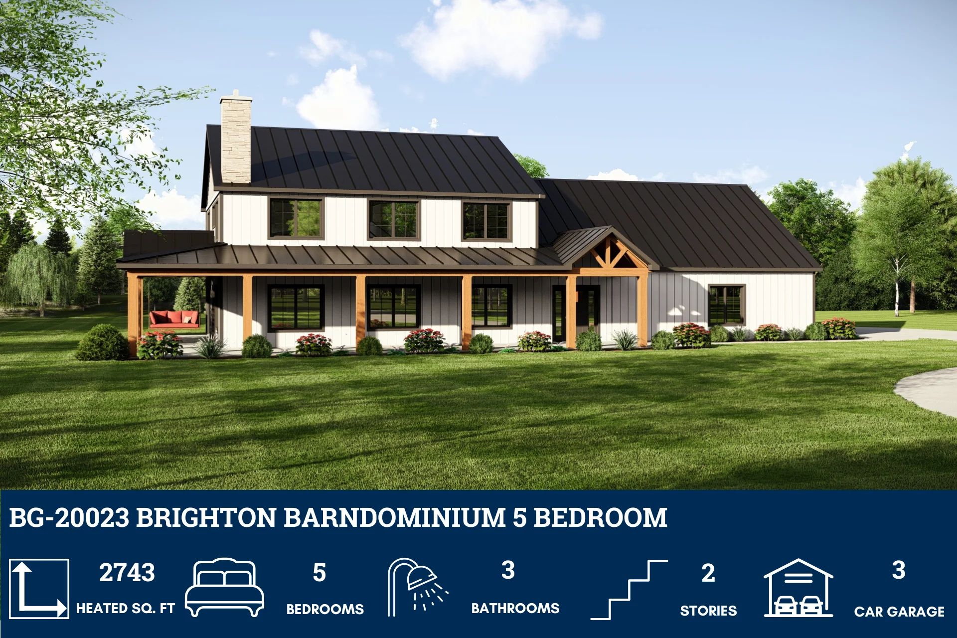 BG-20023 Brighton Barndominium House Plan - Image 3