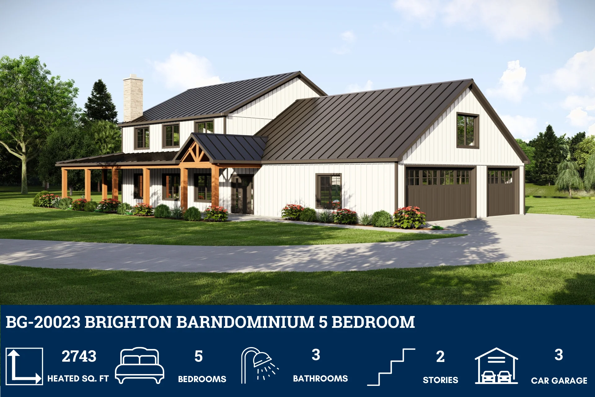 BG-20023 Brighton Barndominium House Plan - Image 4