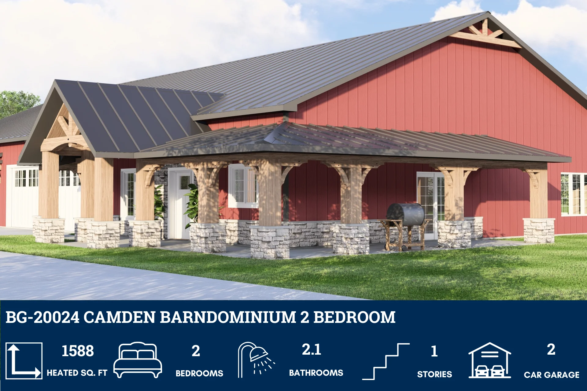 BG-20024 Camden Barndominium House Plan - Image 4