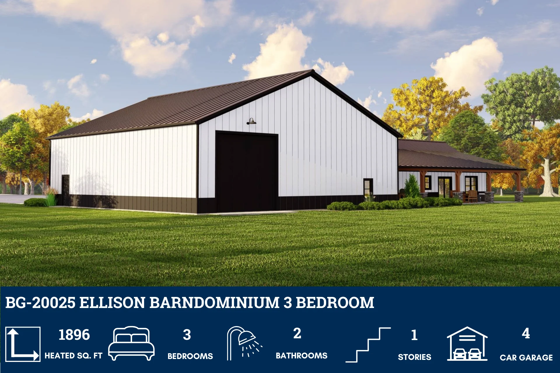 BG-20025 Ellison Barndominium House Plan - Image 4