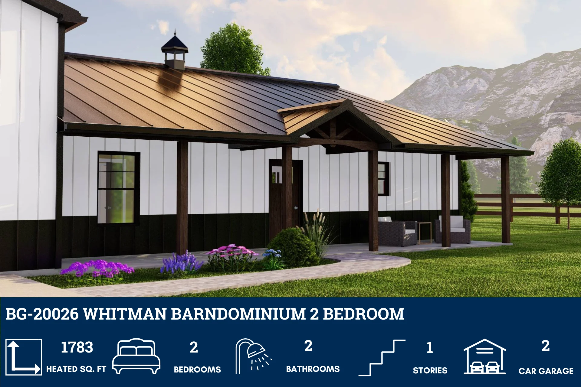 BG-20026 Whitman Barndominium House Plan - Image 2