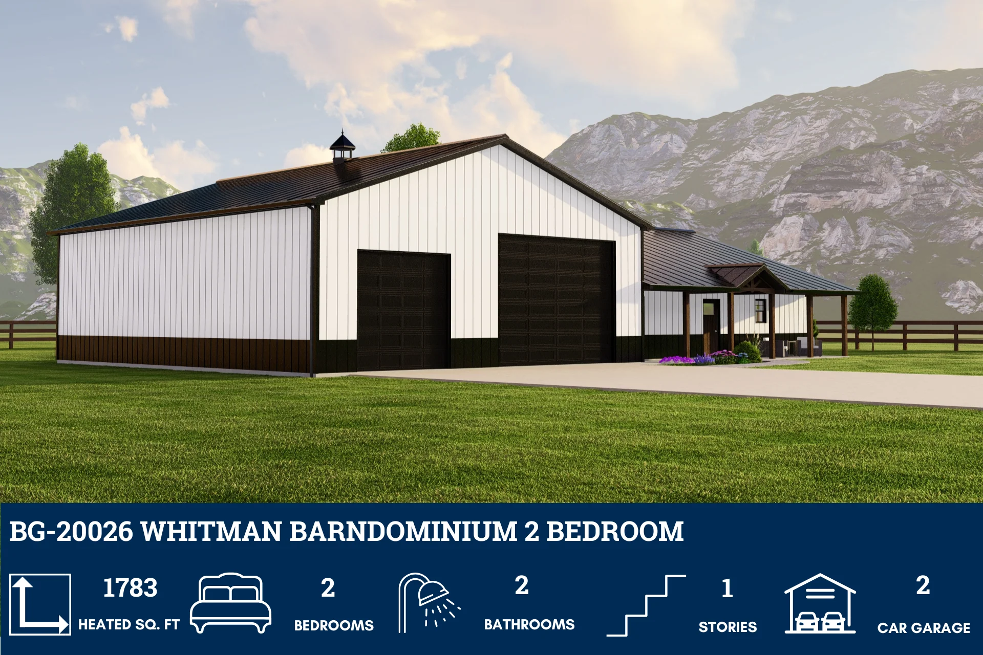 BG-20026 Whitman Barndominium House Plan - Image 3