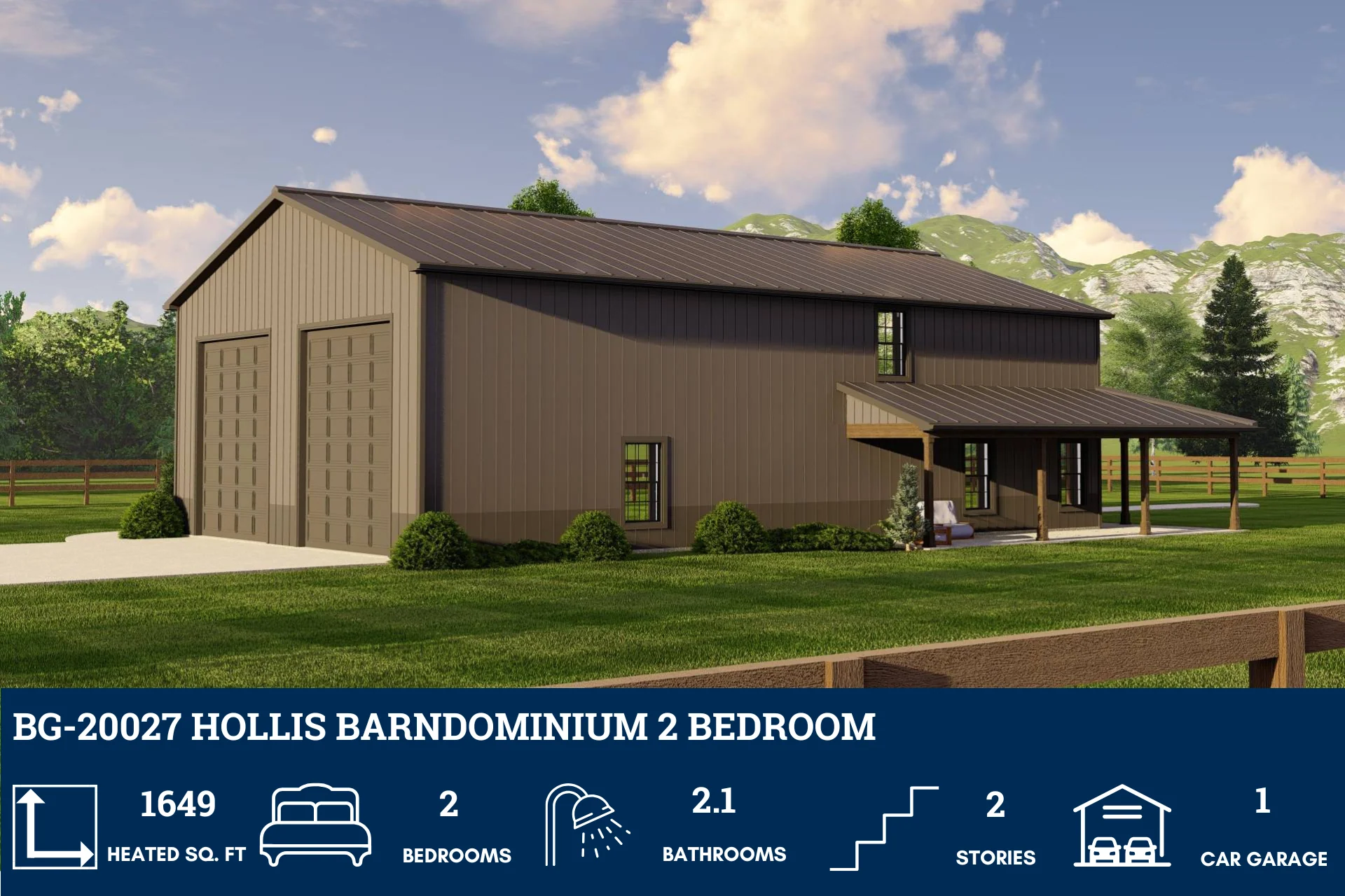 BG-20027 Hollis Barndominium House Plan - Image 5