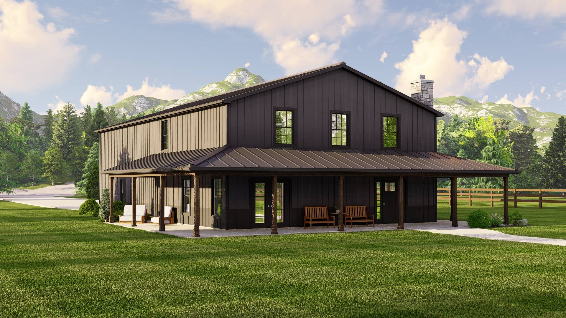 BG-20027 Hollis Barndominium House Plan - Image 8