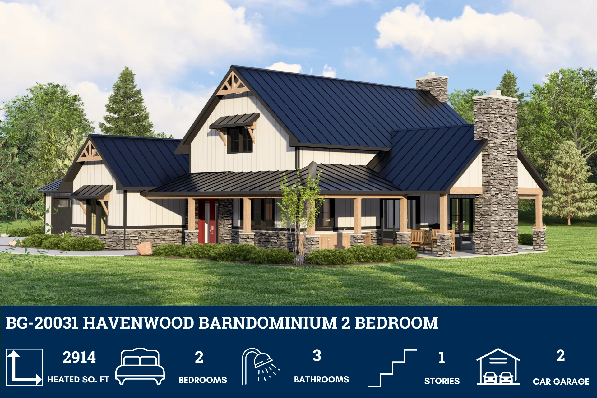BG-20031 Havenwood Barndominium House Plan - Image 3