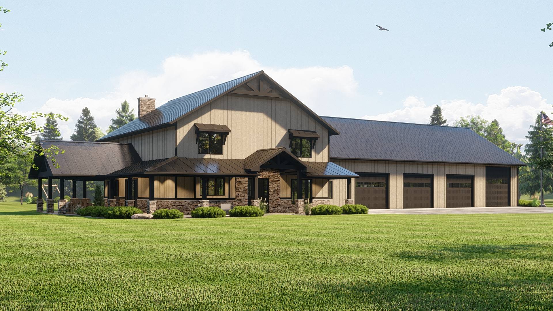 BG-20032 Kellington Barndominium House Plan - Image 7