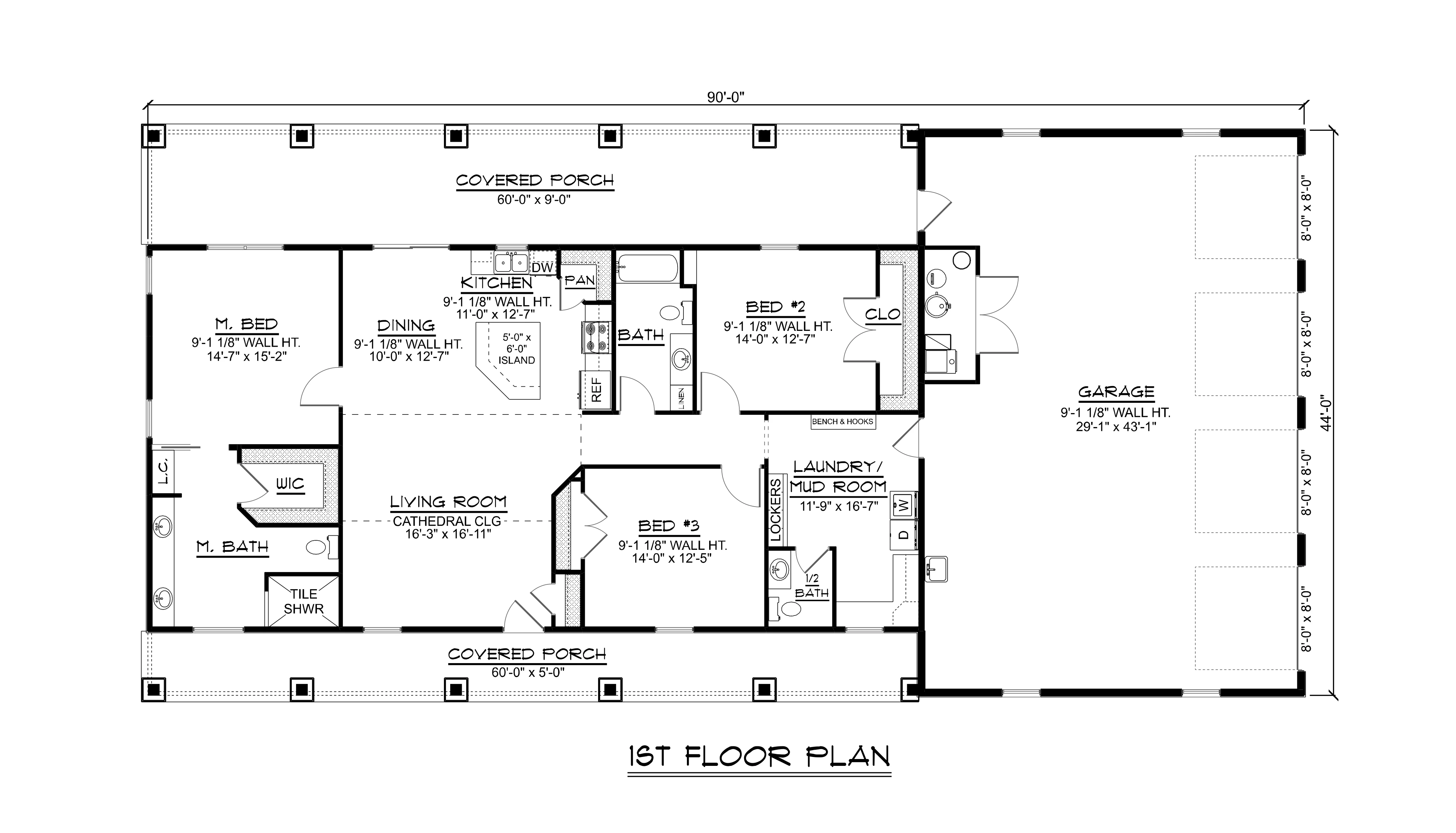 BG-20033 Lancaster Barndominium House Plan - Image 13