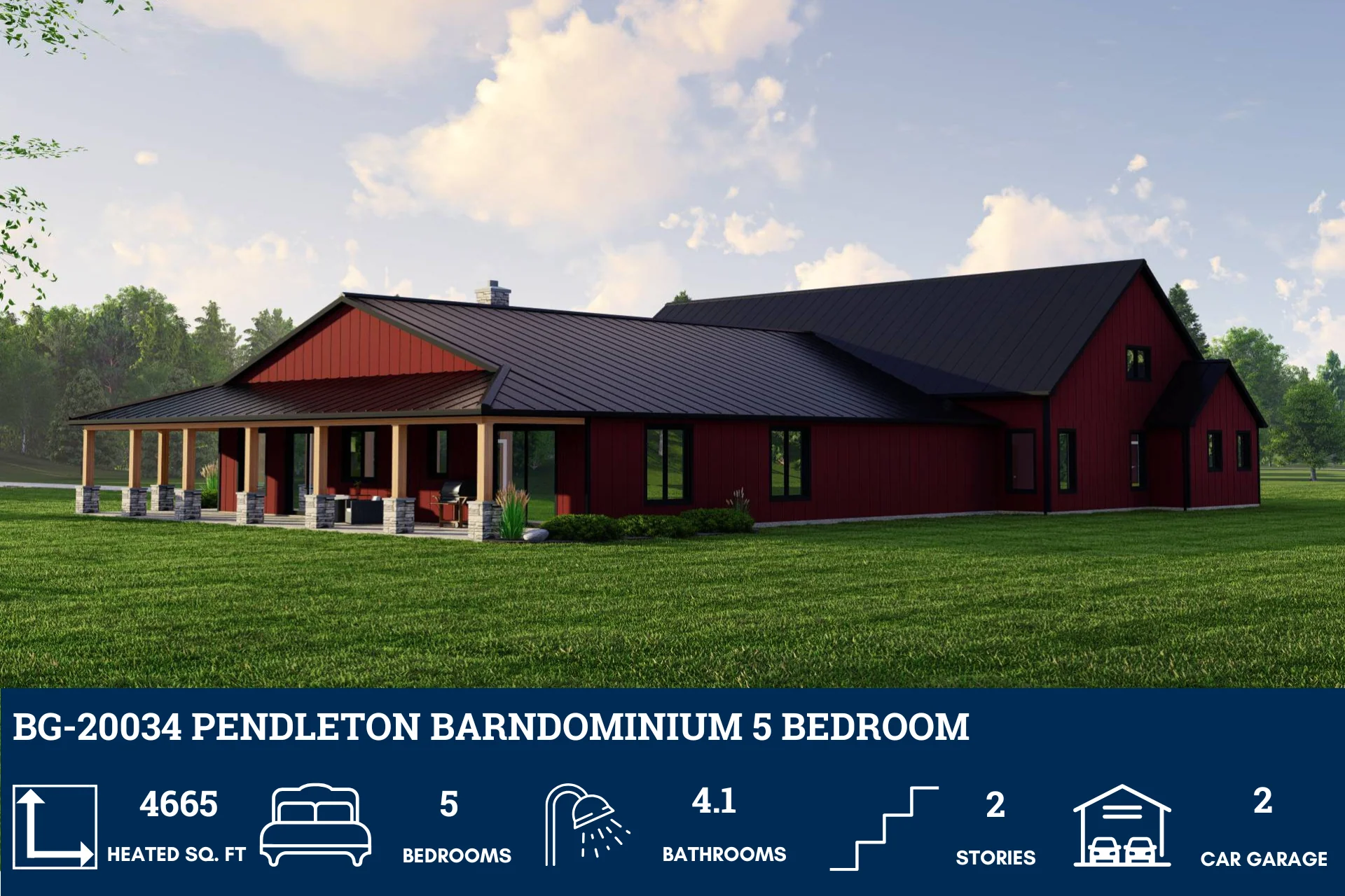 BG-20034 Pendleton Barndominium House Plan - Image 5