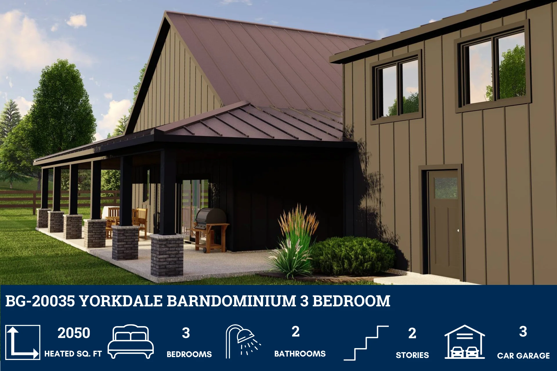 BG-20035 Yorkdale Barndominium House Plan - Image 5