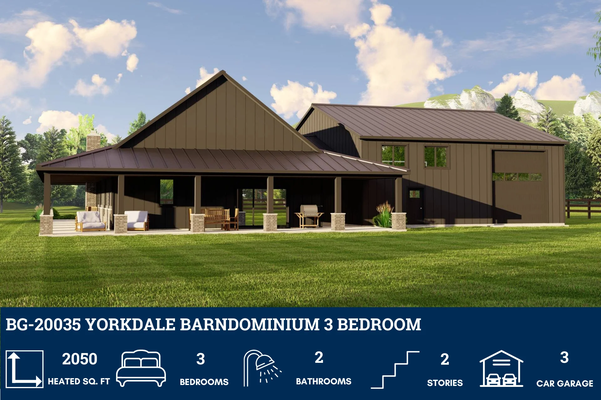 BG-20035 Yorkdale Barndominium House Plan - Image 6