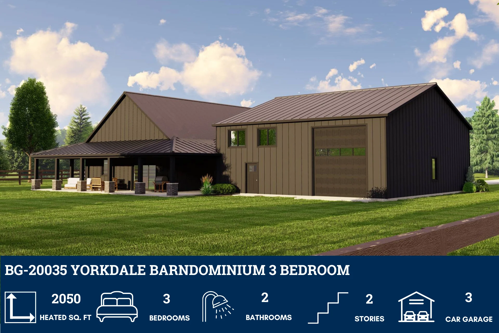 BG-20035 Yorkdale Barndominium House Plan - Image 7