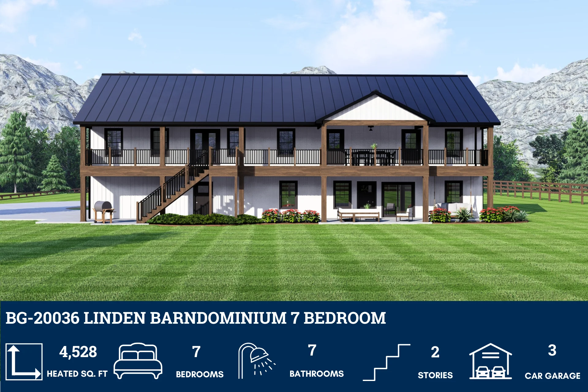 BG-20036 Linden Barndominium House Plan - Image 4