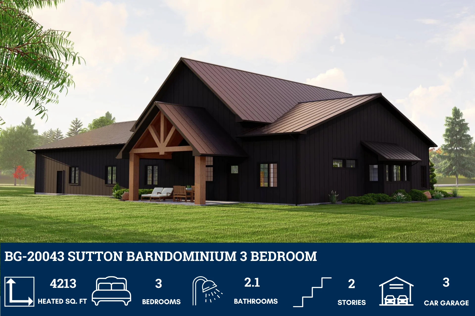 BG-20043 Sutton Barndominium House Plan - Image 3