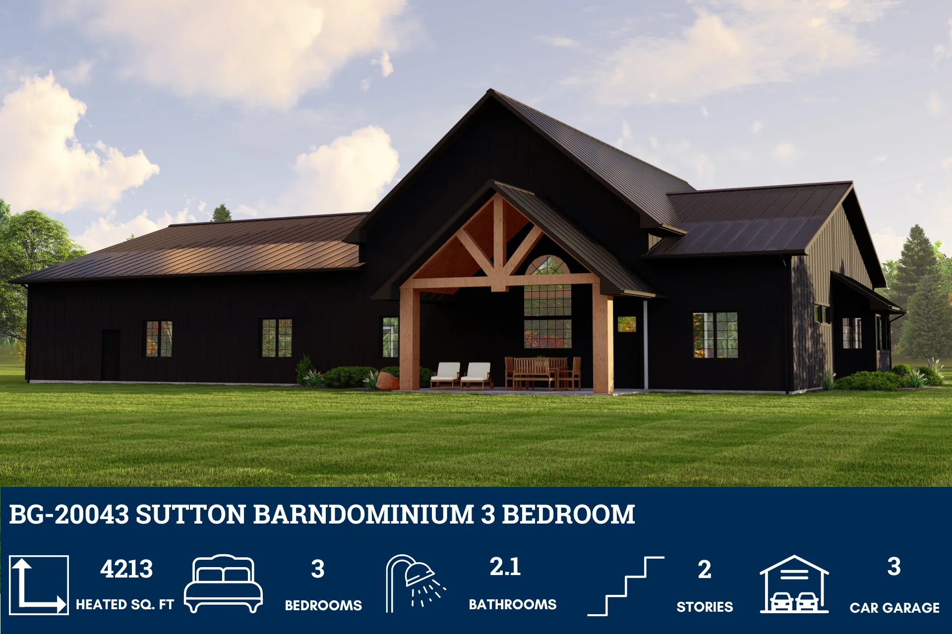 BG-20043 Sutton Barndominium House Plan - Image 4
