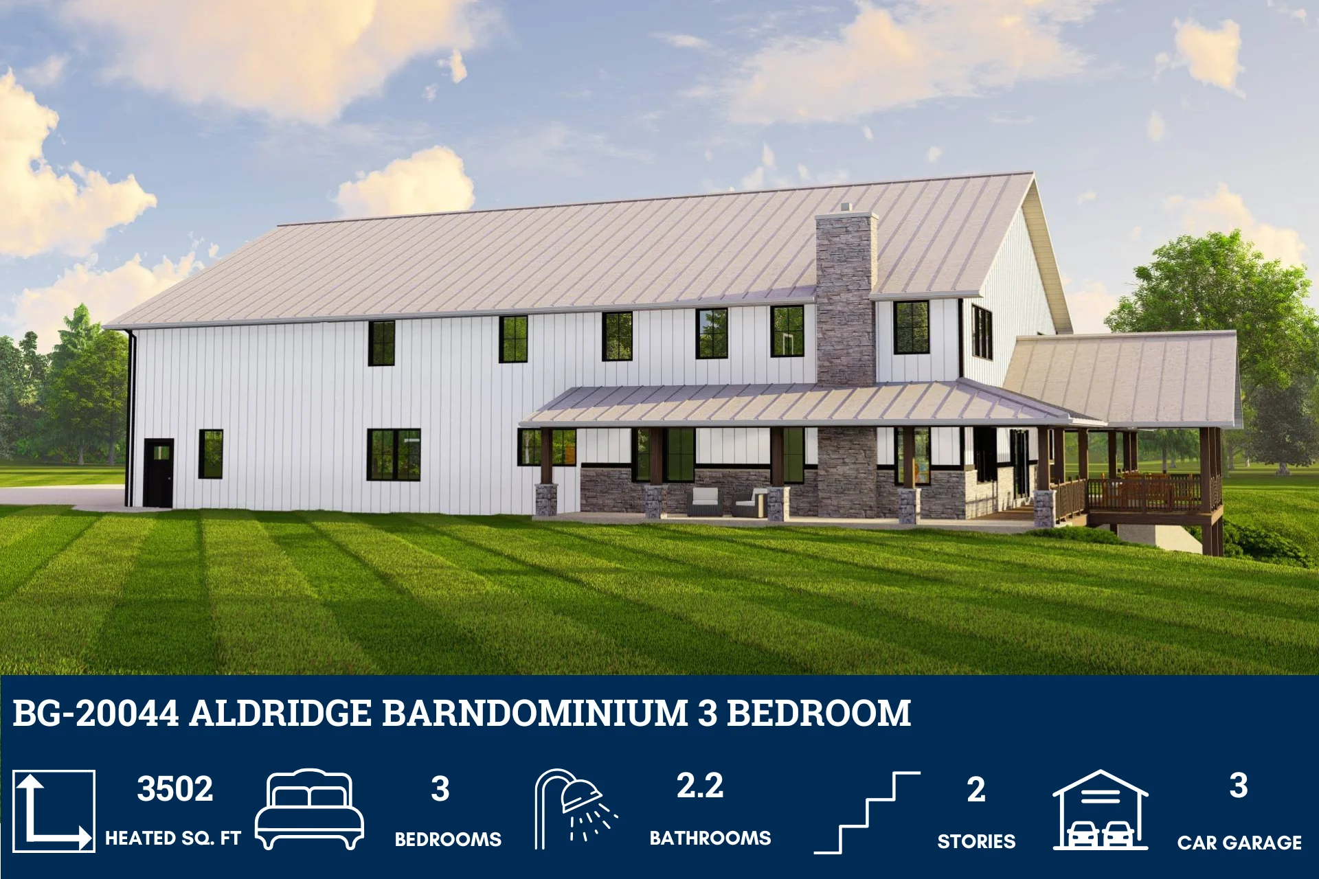 BG-20044 Aldridge Barndominium House Plan - Image 4